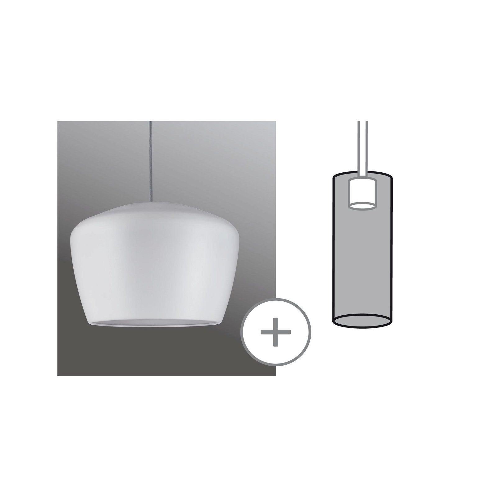 Paulmann Railsysteem sets URail Scherm Pom 2Easy 350mm (1-delig)