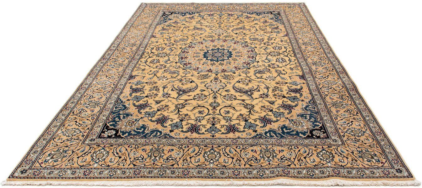 morgenland Wollen kleed Nain 9la medaillon beige 296 x 197 cm Uniek exemplaar met certificaat