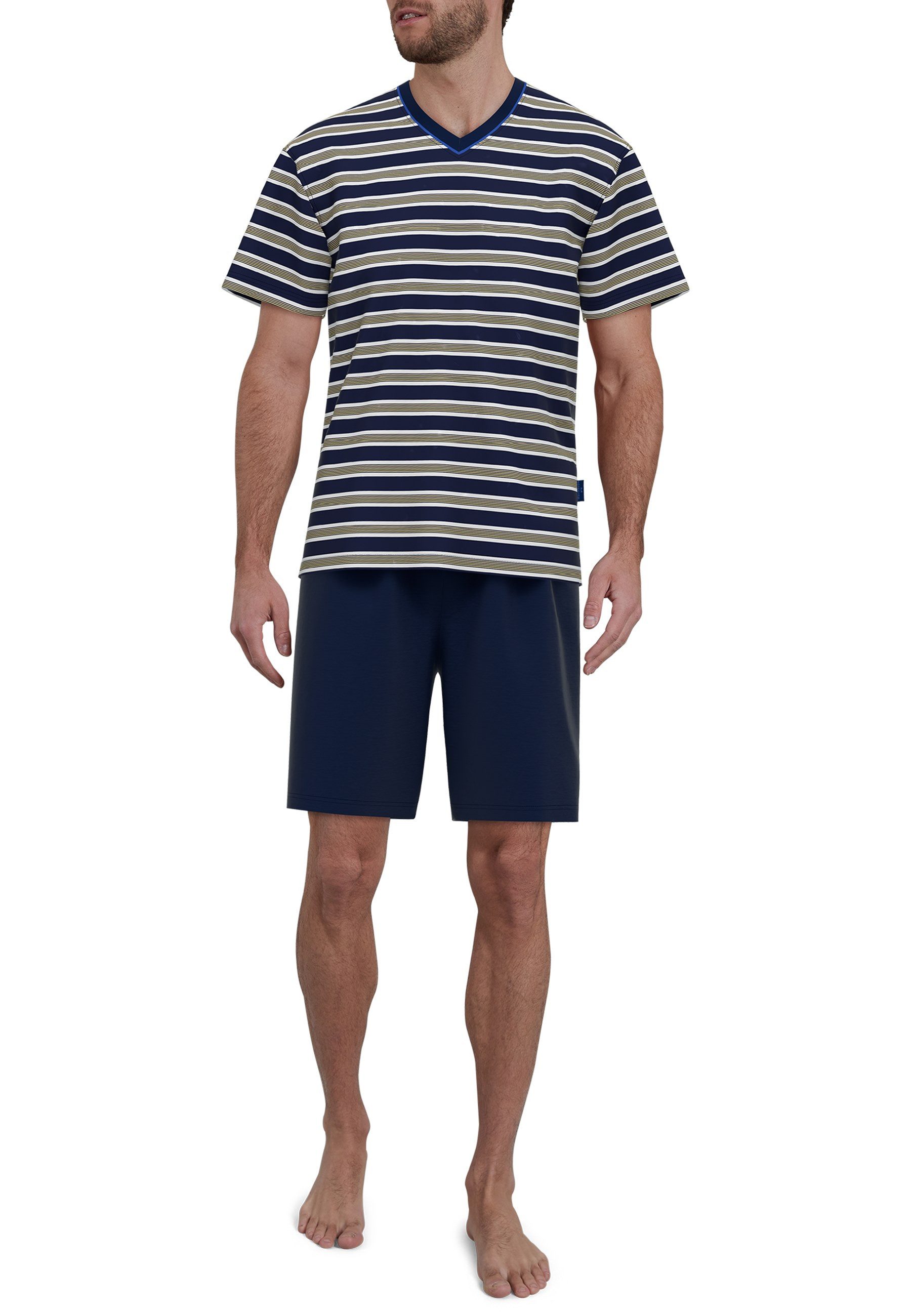 GÖTZBURG Shortama Waterford met v-hals ontwerp (2-delig)