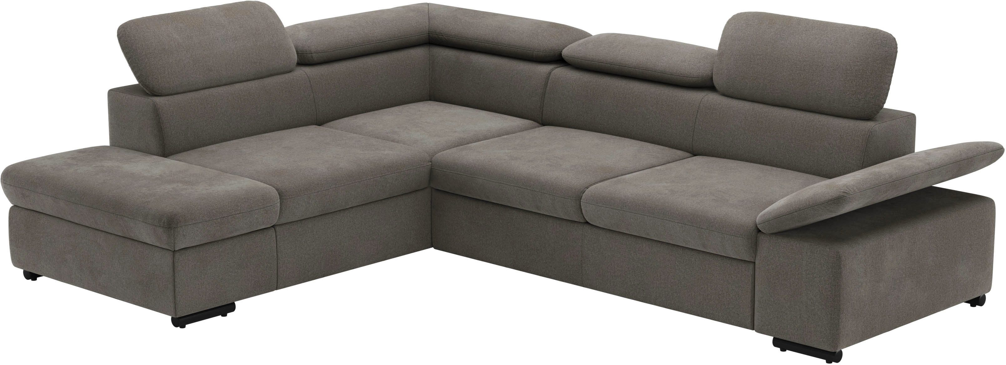 sit&more Hoekbank Alcudia L-vorm met armverstelling, optionele hoofdeindverstelling en bedfunctie