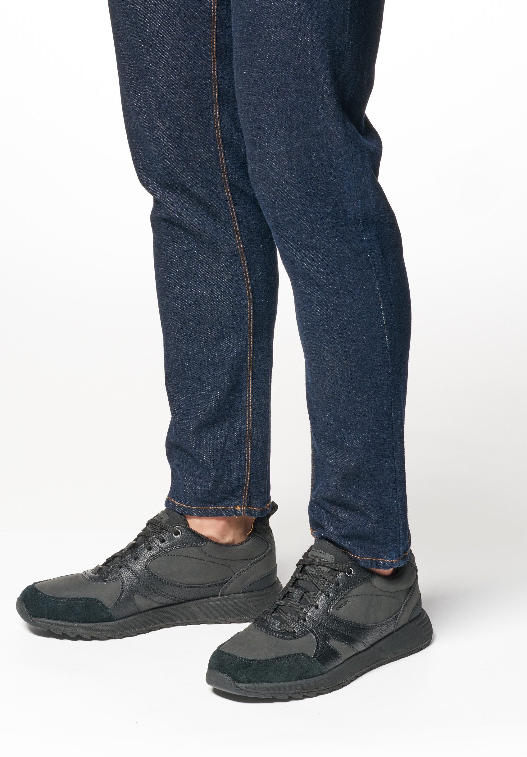 Geox Sneakers U MOLVENO A Vrijetijdsschoen, lage schoen, veterschoen met plateauzool