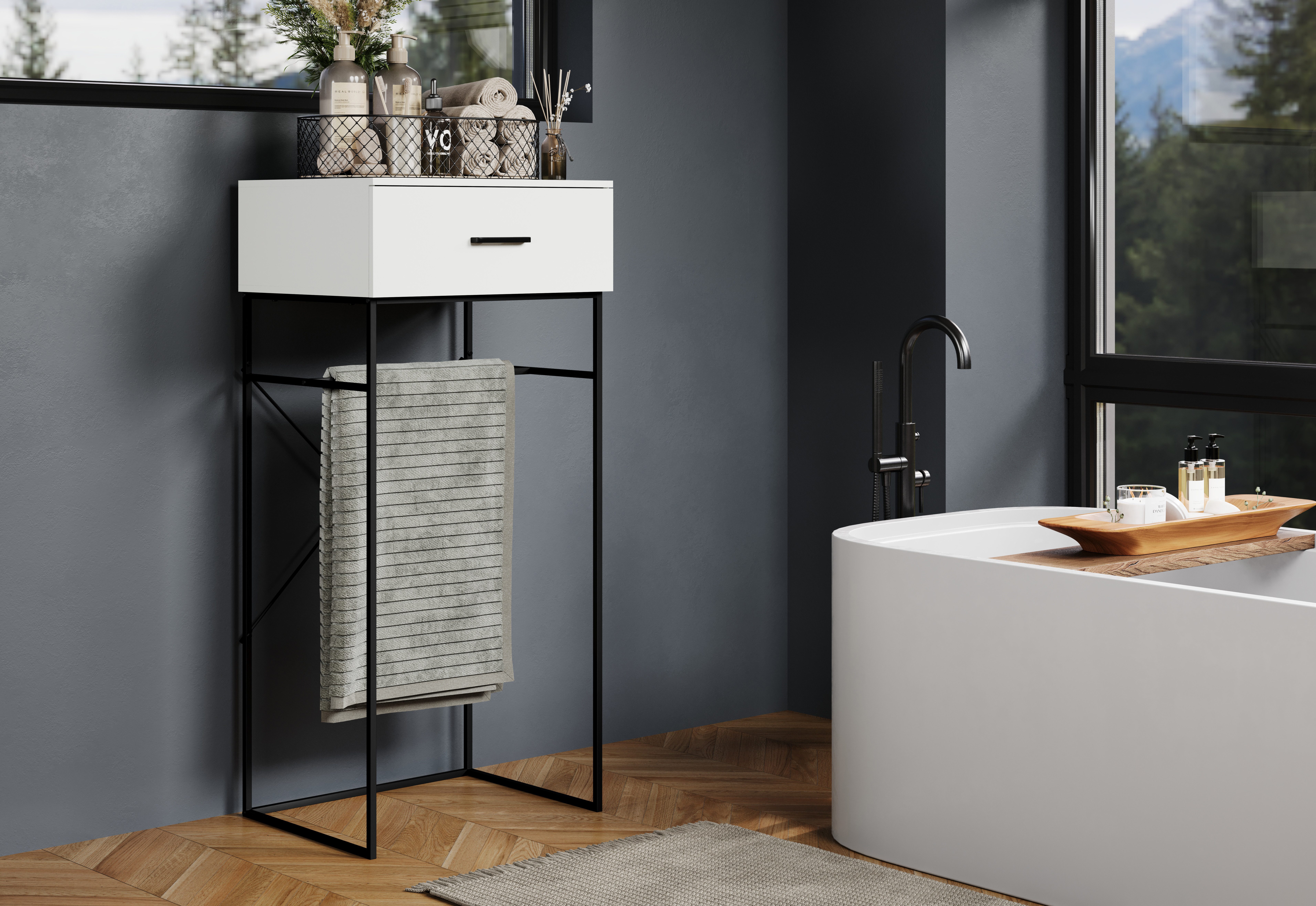 INOSIGN Bijzettafel Sterling Console tafel met lade en geïntegreerde ophangbeugel - 60/48/132 cm (1 stuk)