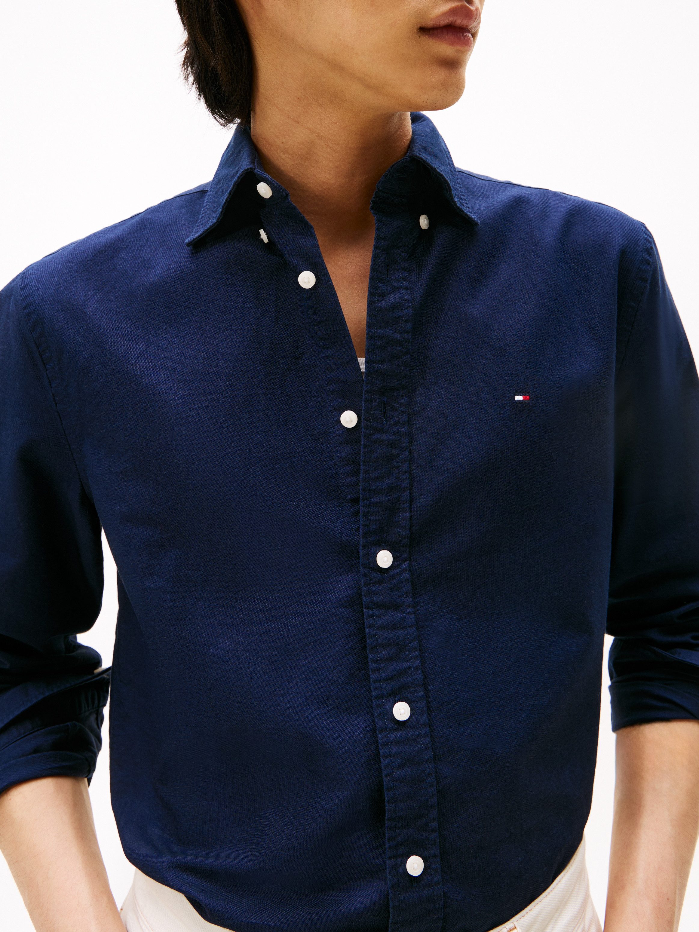 Tommy Hilfiger Overhemd met lange mouwen SOLID HERITAGE OXFORD RF SHIRT