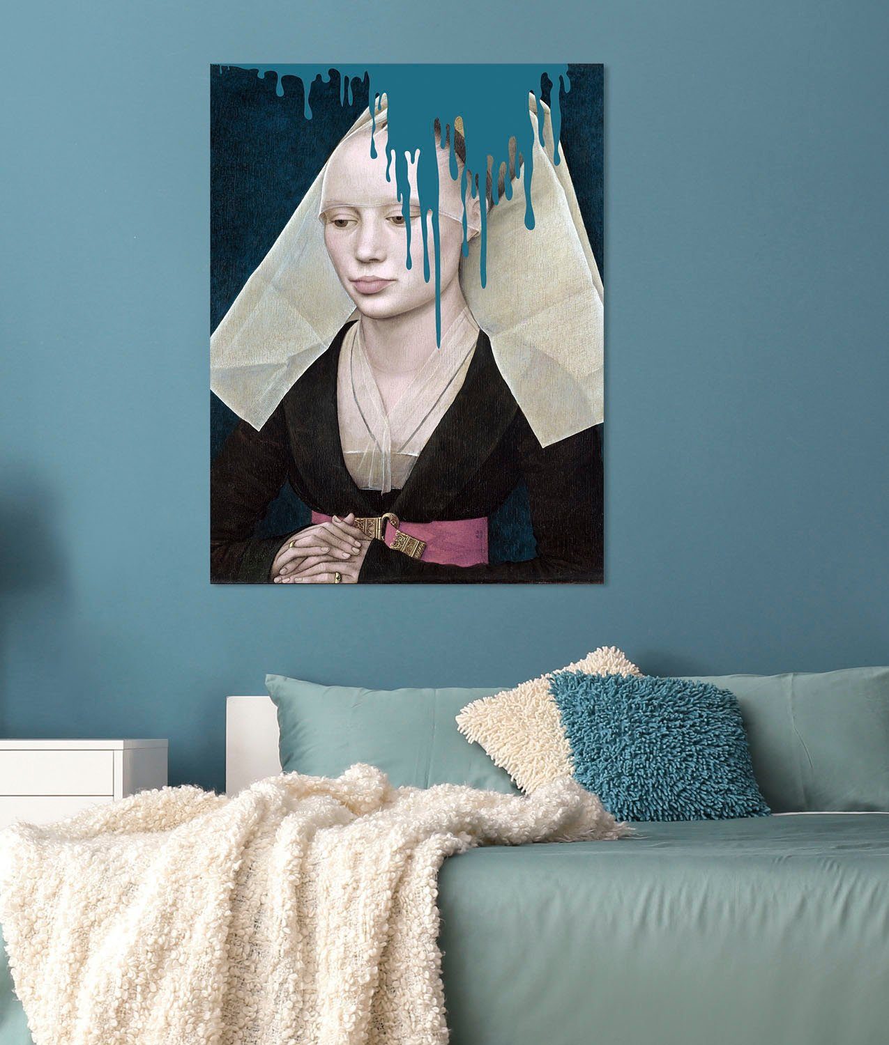queence Artprint op acrylglas Non met kleurvlek Fine Art-print in galeriekwaliteit