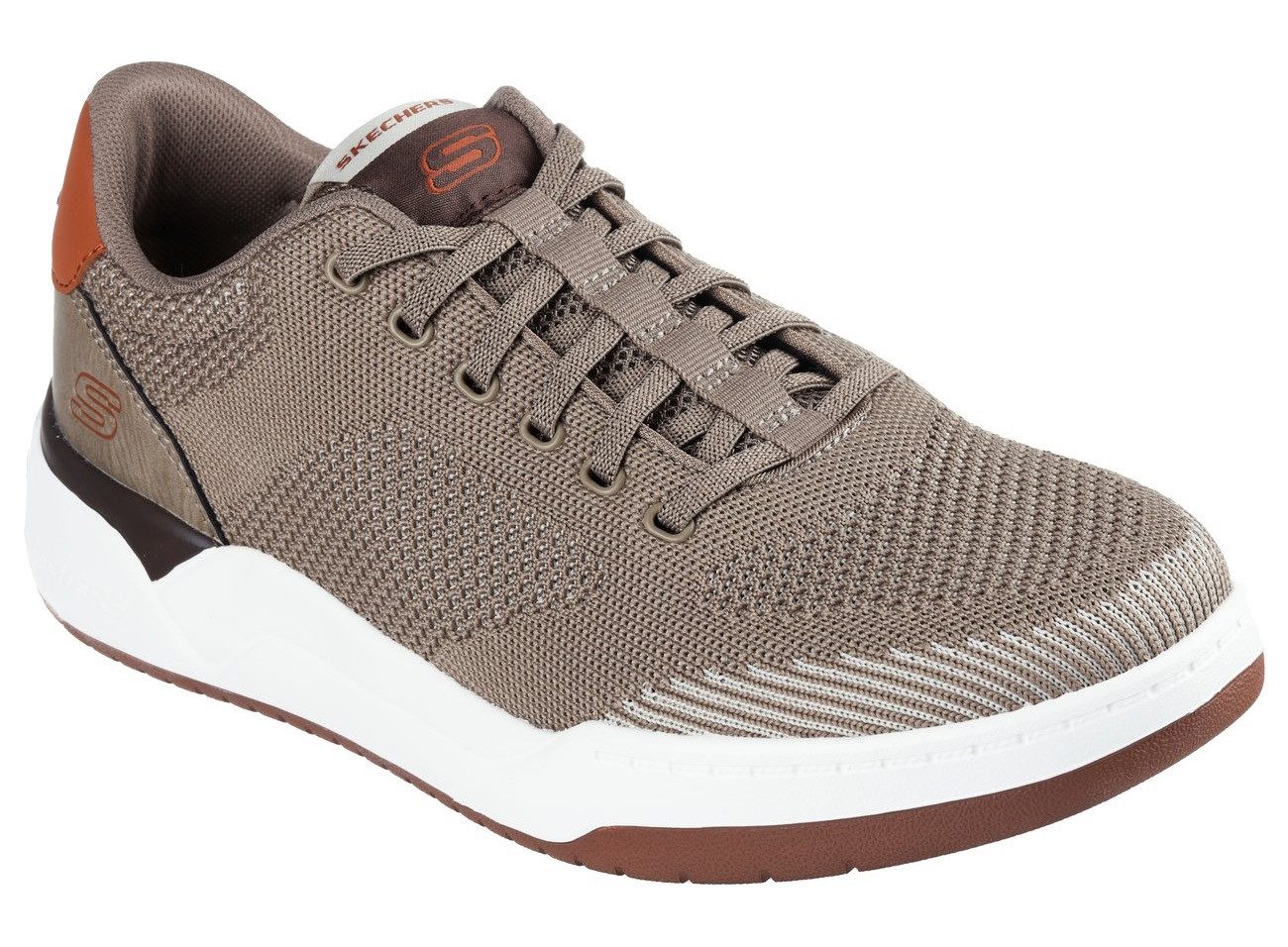 Skechers Sneakers CORLISS-DORSET , retro sneaker, comfort schoen met hoogwaardige dempingstechnologieën heren veterschoenen maat 48,5 grijs