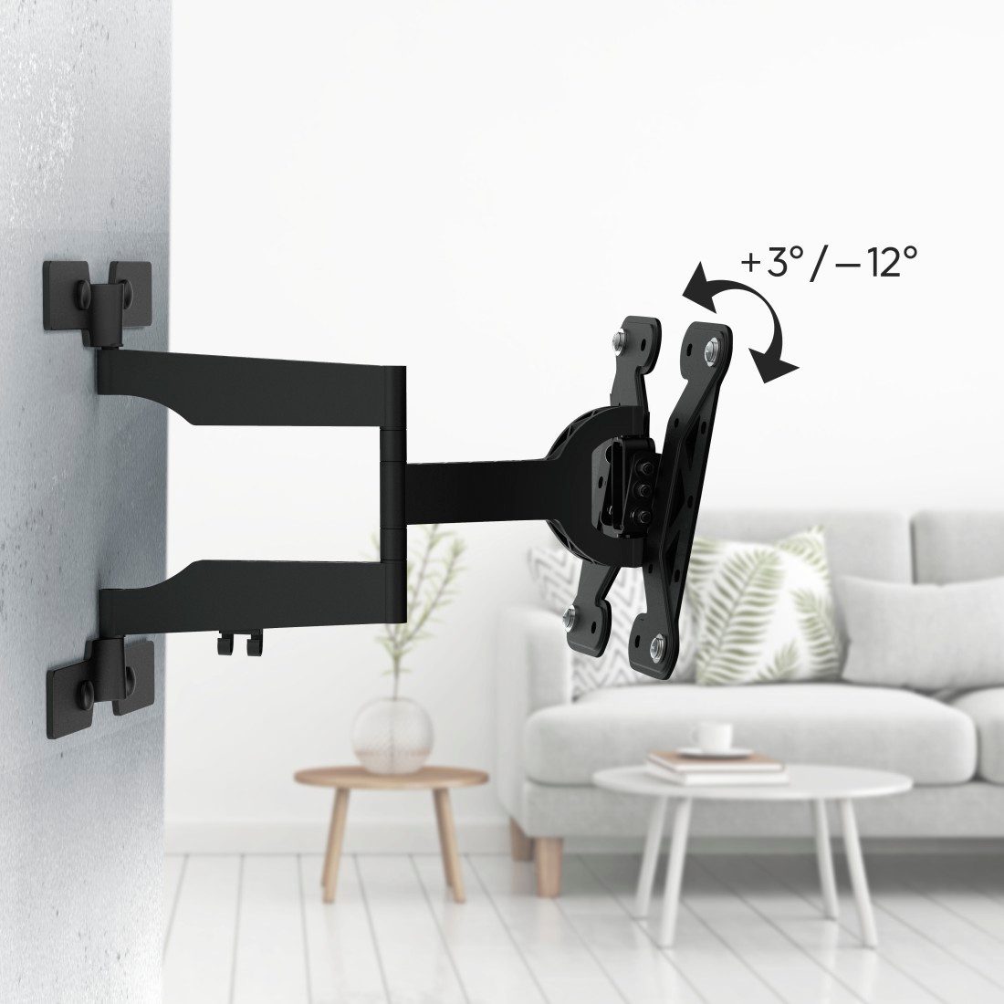Hama Tv-wandhouder Beugel, draaibaar, kantelbaar, extra plat van 48 - 122 cm