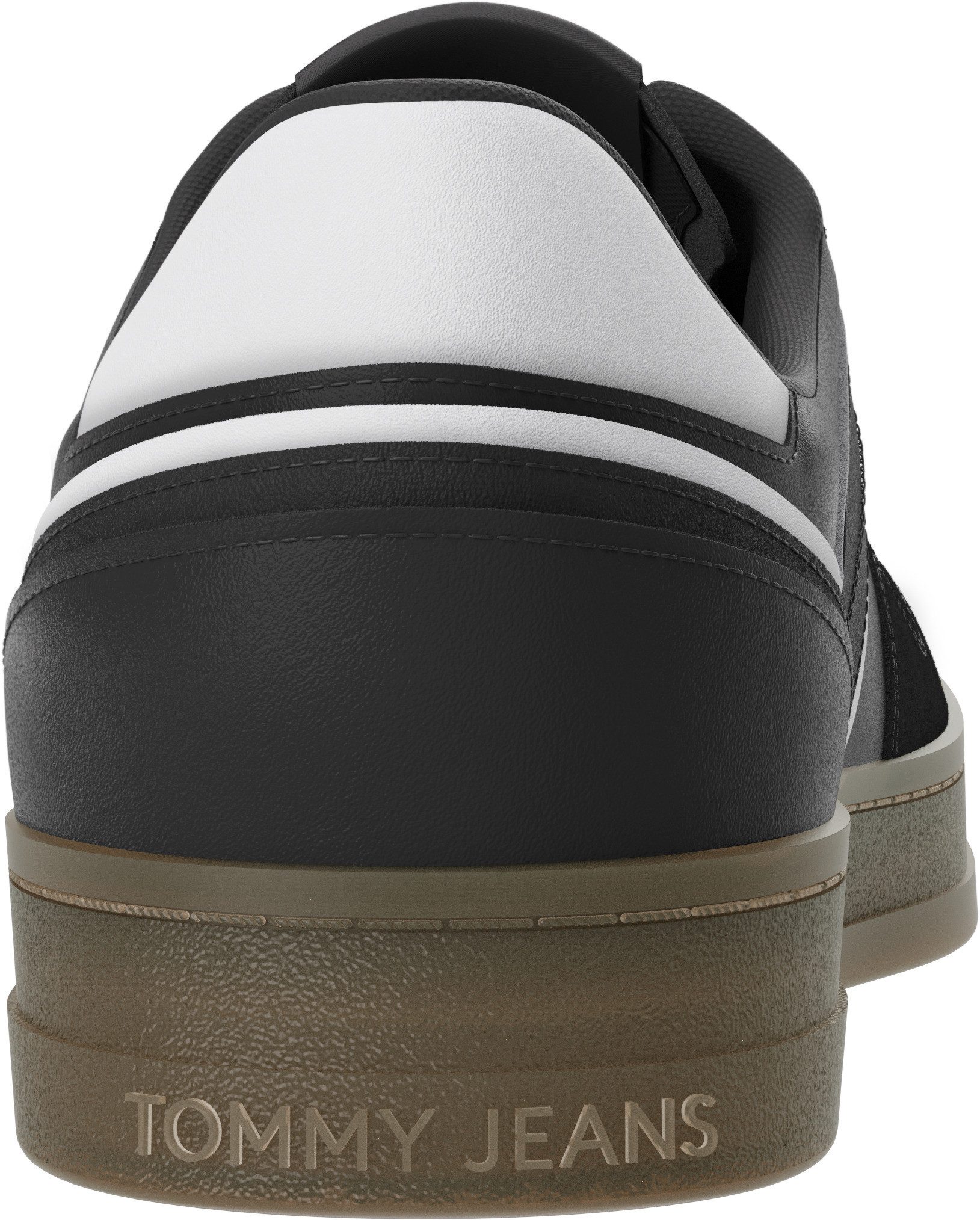 TOMMY JEANS Plateausneakers TJW COURT SNEAKER , vrijetijdsschoen, lage schoen, veterschoen met contrast-details