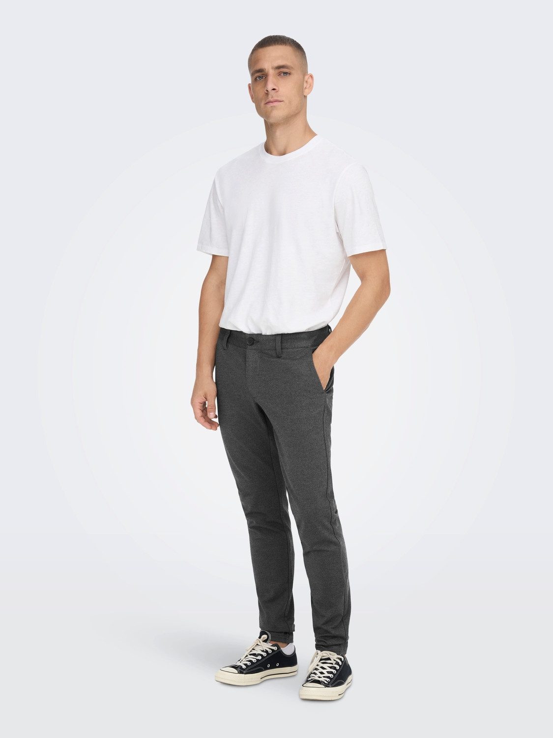 ONLY & SONS Stoffen broek met licht structuurmotief