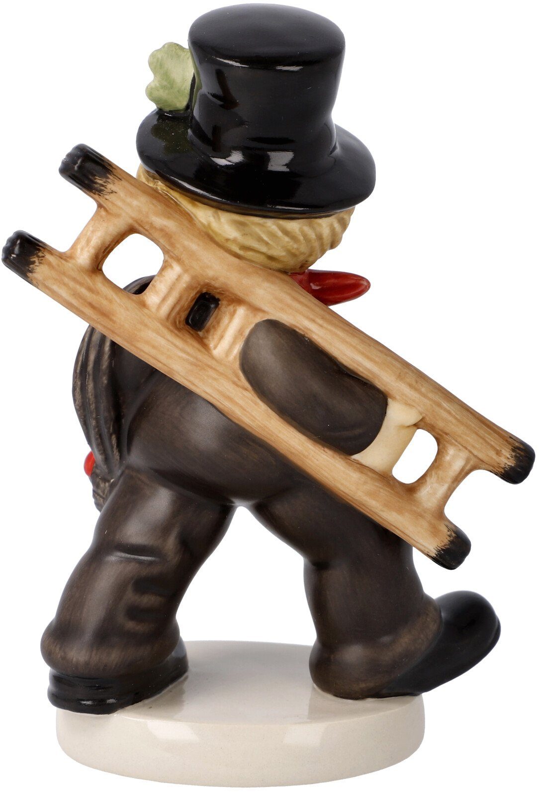 Goebel Kerstfiguur Talisman, kerstversiering Geluksbrenger, porselein, figuur - schoorsteenveger met klavertje