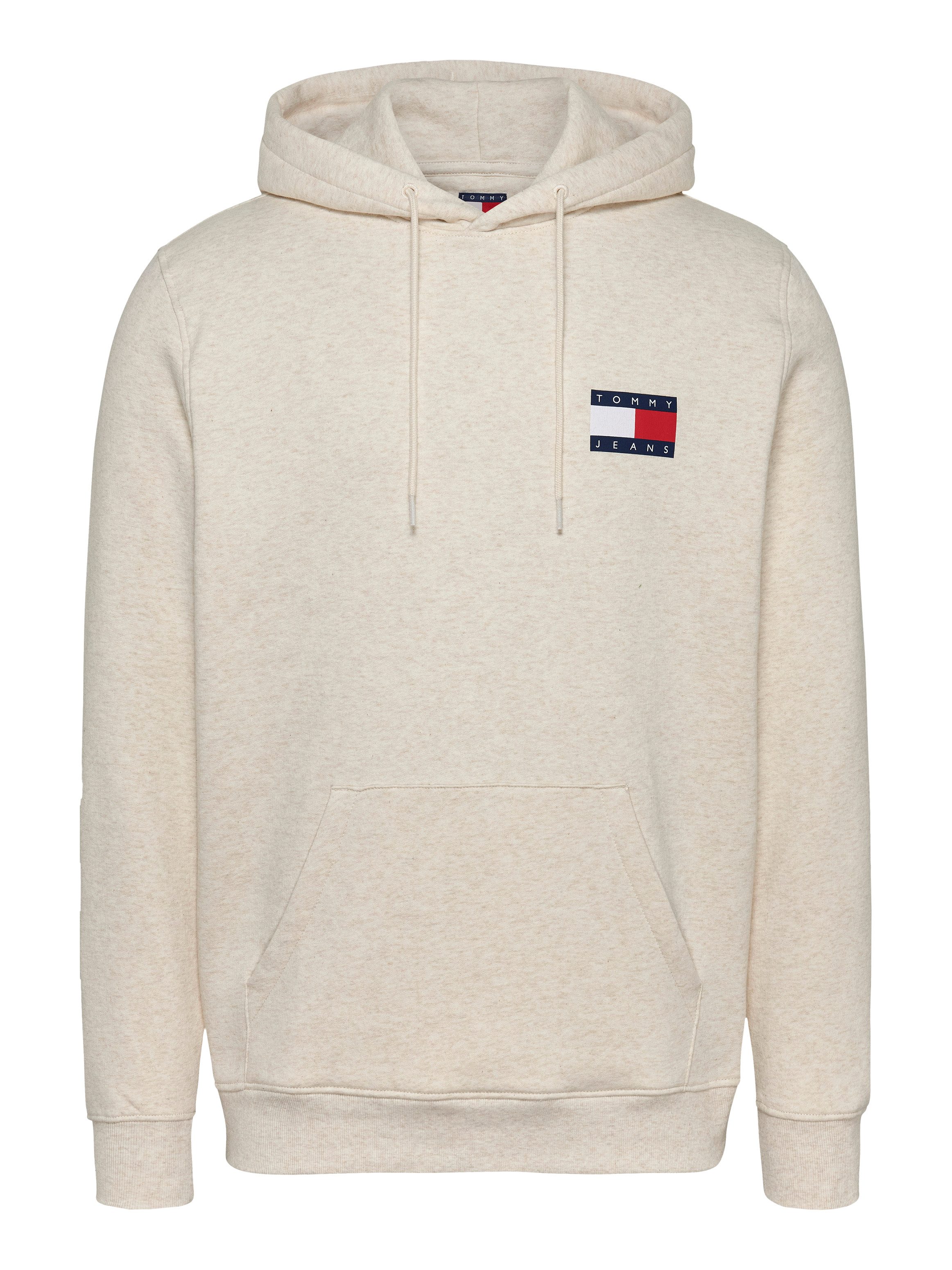 TOMMY JEANS Sweatshirt TJM REG ESSENTIAL FLAG HOOD EXT met bedrukte merklogo op borsthoogte