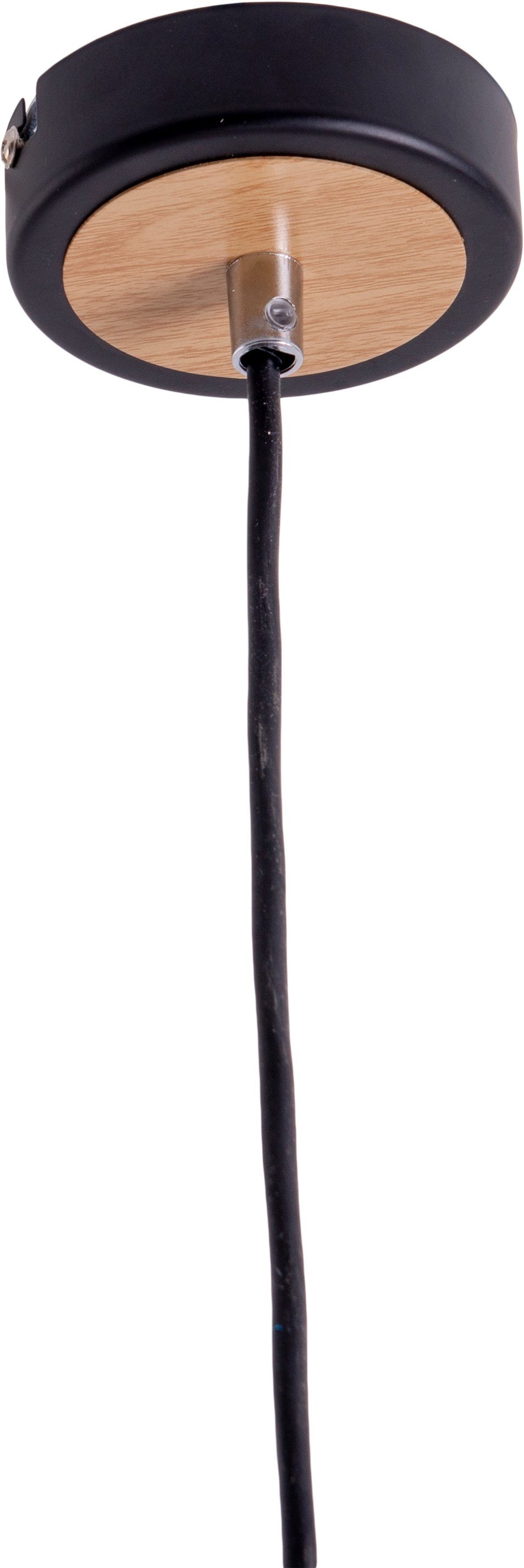 näve Hanglamp Fumoso Glas kap donker getint (rooklook) 1xE14 hoogte 120 cm zwart natuur