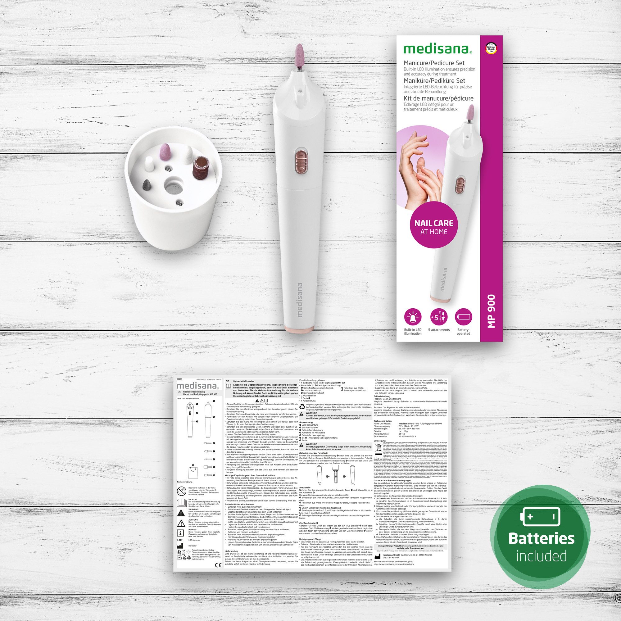 Medisana Manicure-/pedicureset MP 900 (5-delig)