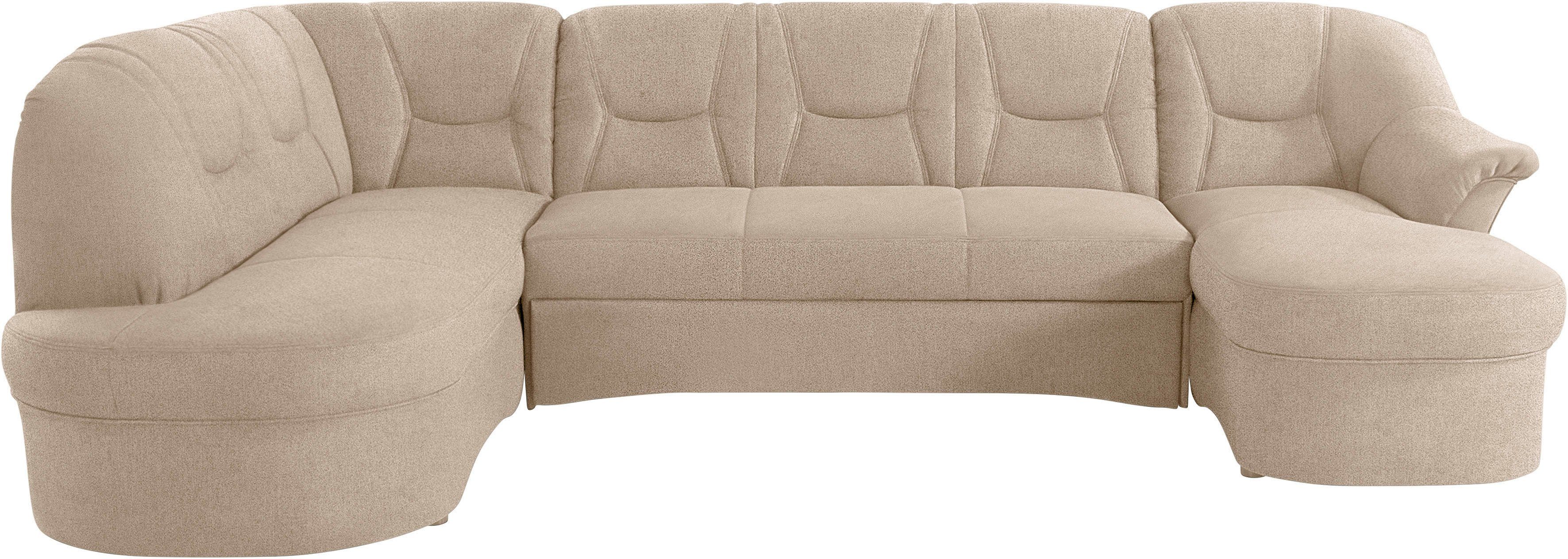 DOMO collection Zithoek Sarafina, tijdloos en comfortabel, optioneel met veren, U-vorm