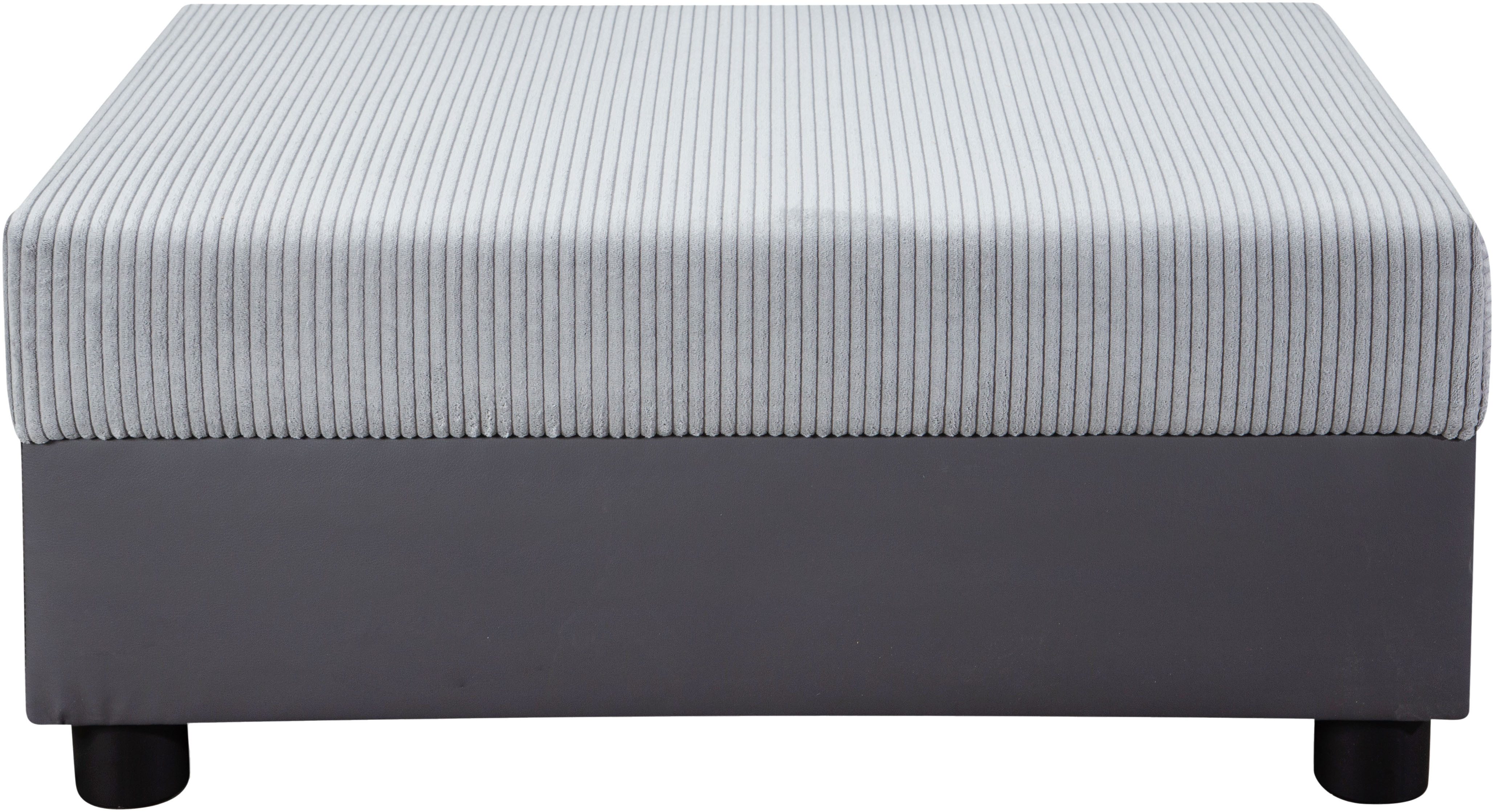 COLLECTION AB Hocker Parma Vrij te plaatsen, comfortabele bonellfeder, individueel combineerbaar