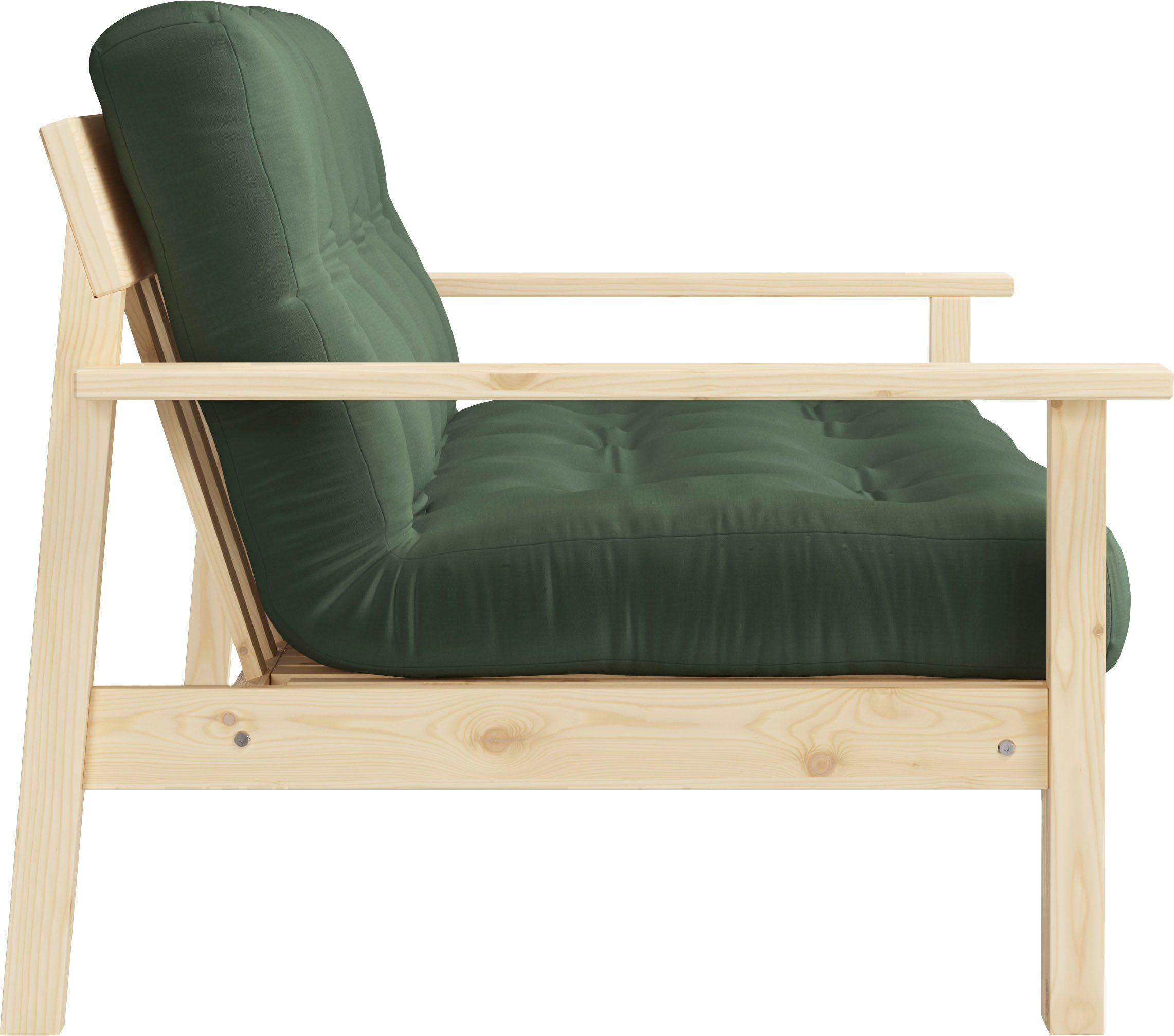 Karup Slaapbank Unwind Met houtstructuur, incl. futonmatras, ligoppervlak 130x190 cm
