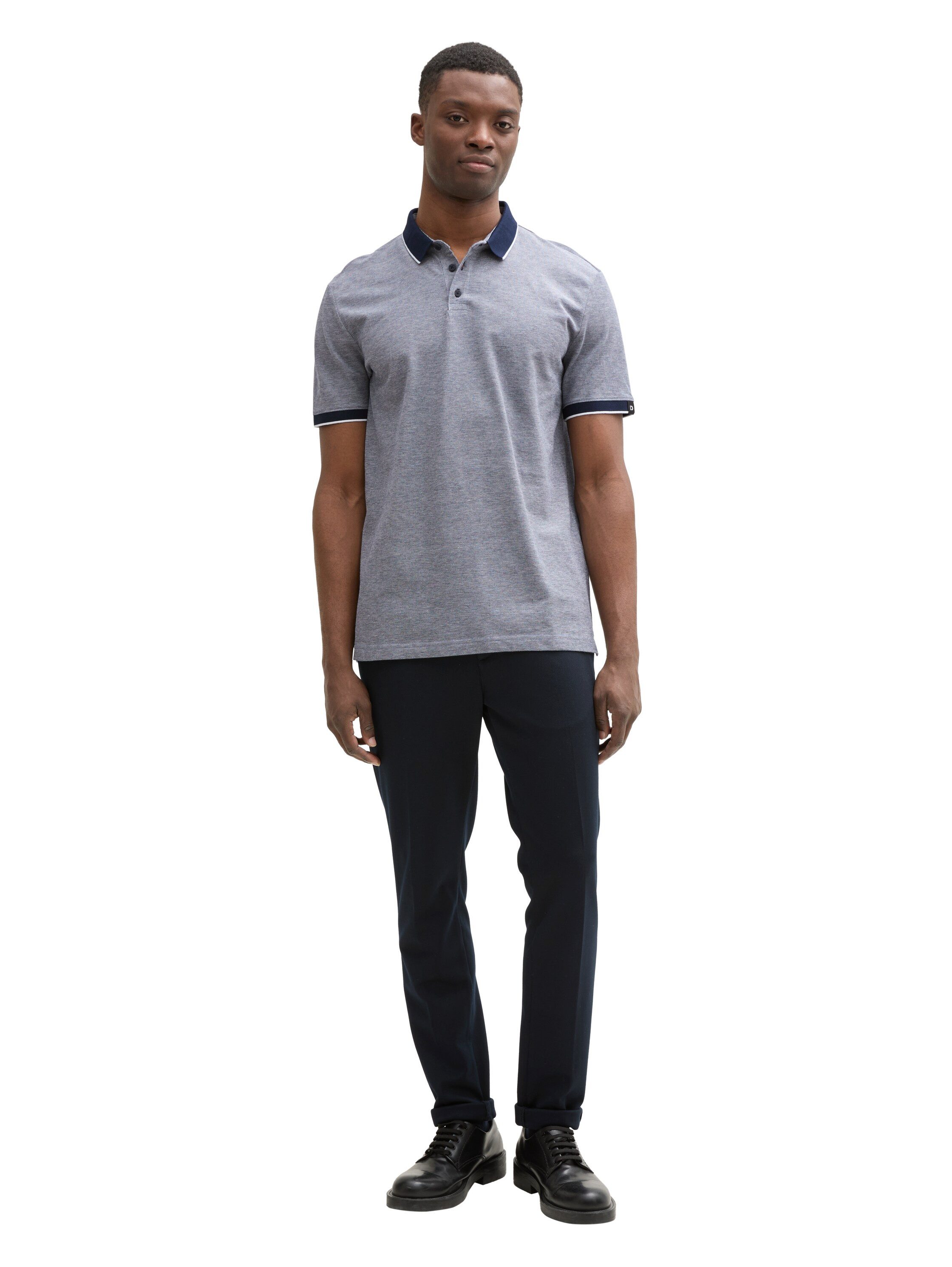Tom Tailor Denim Poloshirt met contrastdetails