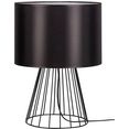 britop lighting tafellamp swan decoratieve lamp van metaal met hoogwaardige lampenkap, bijpassende lm e27 - exclusief, made in europe (1 stuk) zwart