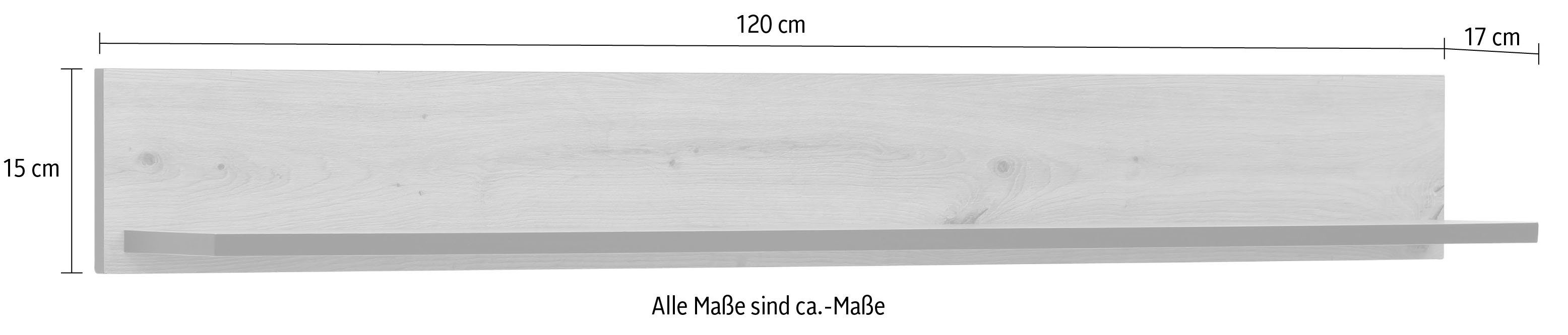 HELA Wandrek Ariana Zwarte contrasterende randen, 120 cm