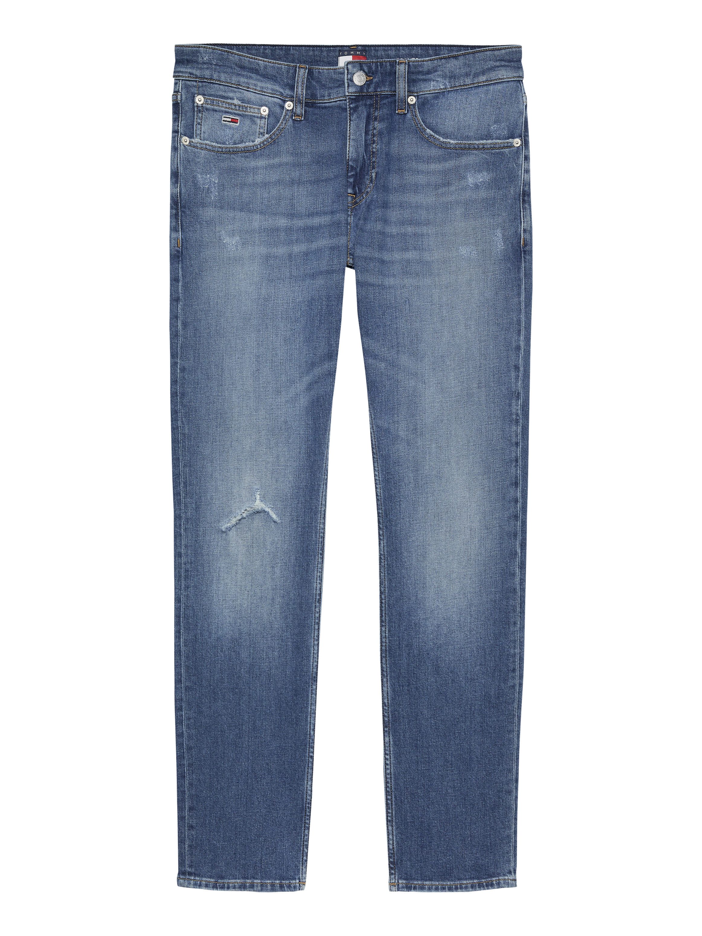 TOMMY JEANS Slim fit jeans Scanton Slim Denim met logoborduursels