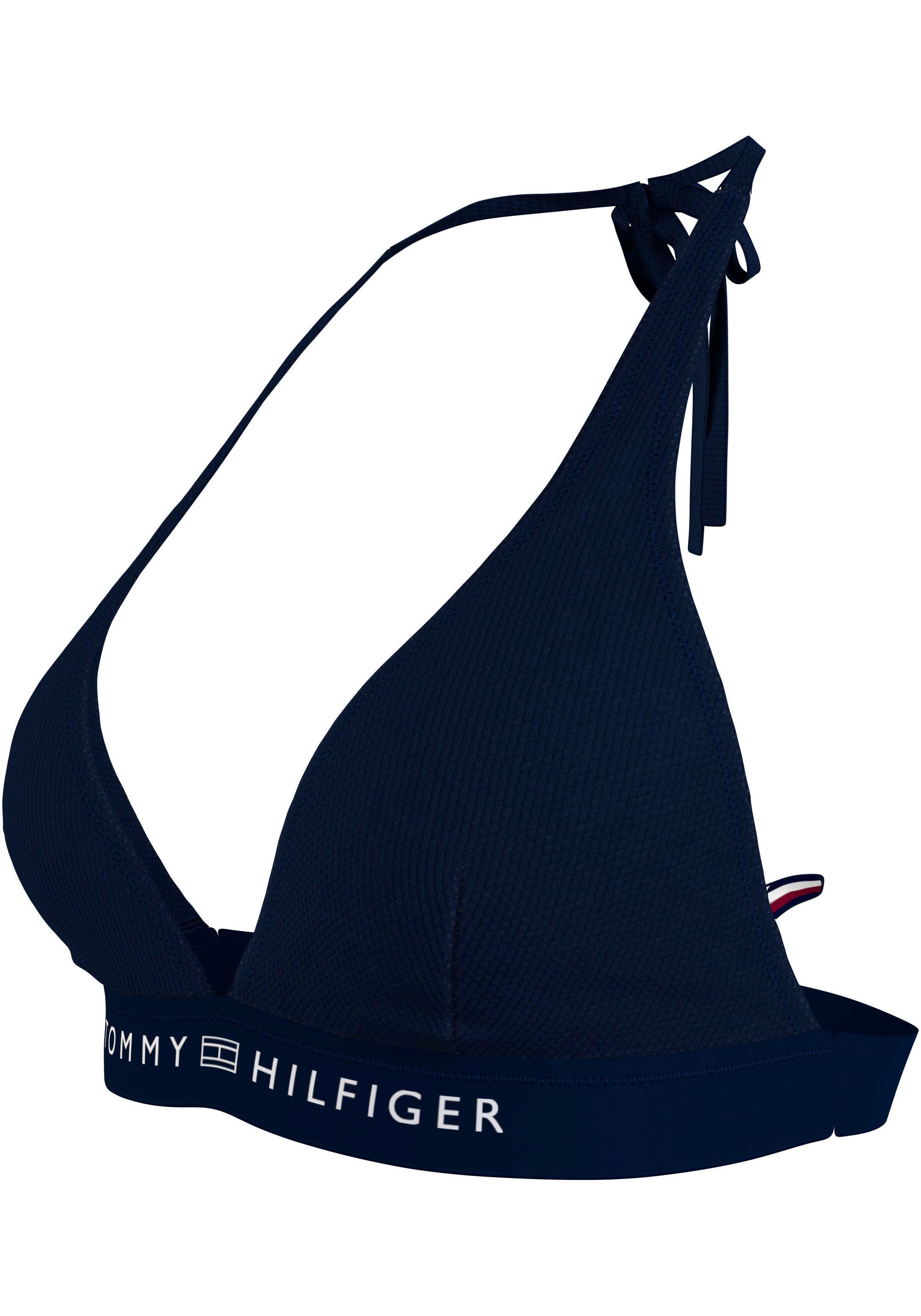 Tommy Hilfiger Swimwear Triangel-bikinitop TRIANGLE FIXED RP met een logo-opschrift