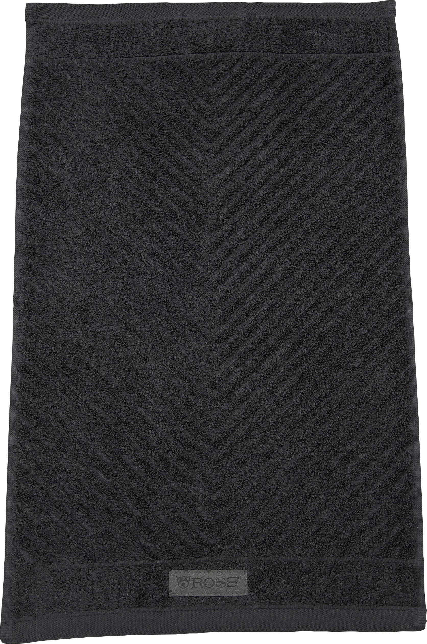 ROSS Gastendoek Smart Uni-rib met velourslabel (6-delig)