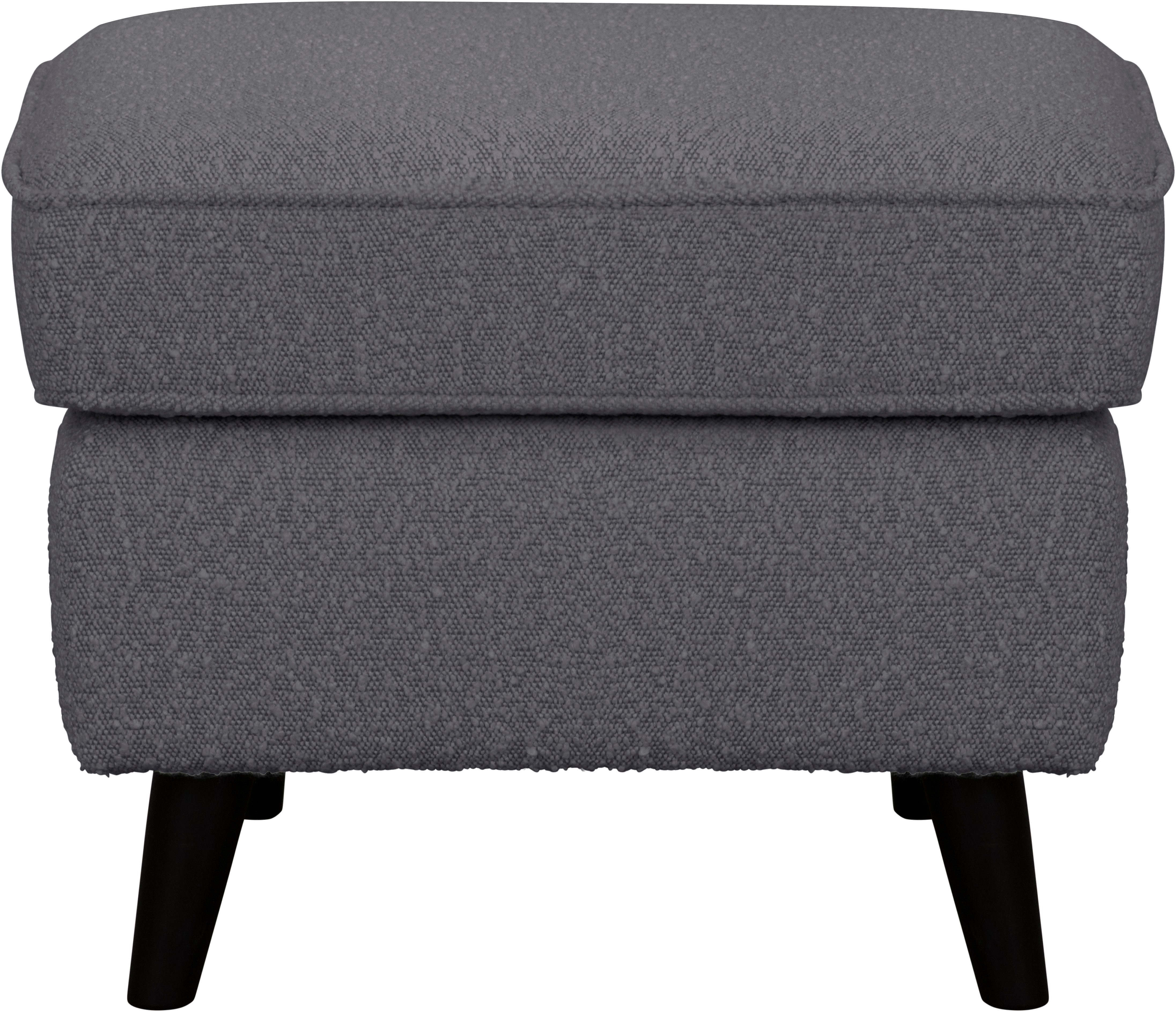 Home affaire Hocker Poef CHISTELLE, ook in bouclé met golfondersteuning, afmetingen: bxdxh: 57x57x46 cm
