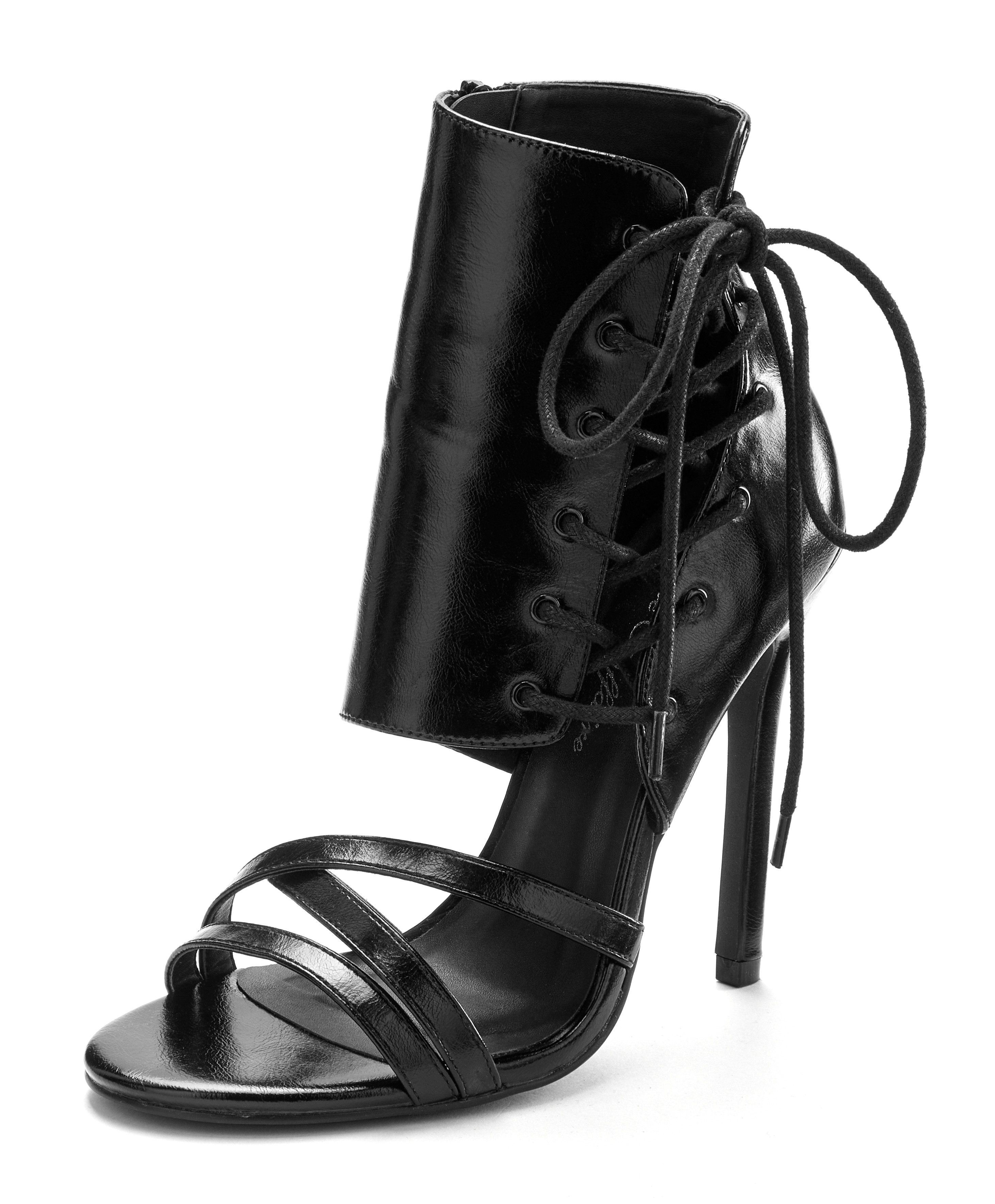 Lascana Belle Affaire Highheel sandaaltjes Sandaal met verfijnde vetersluiting,