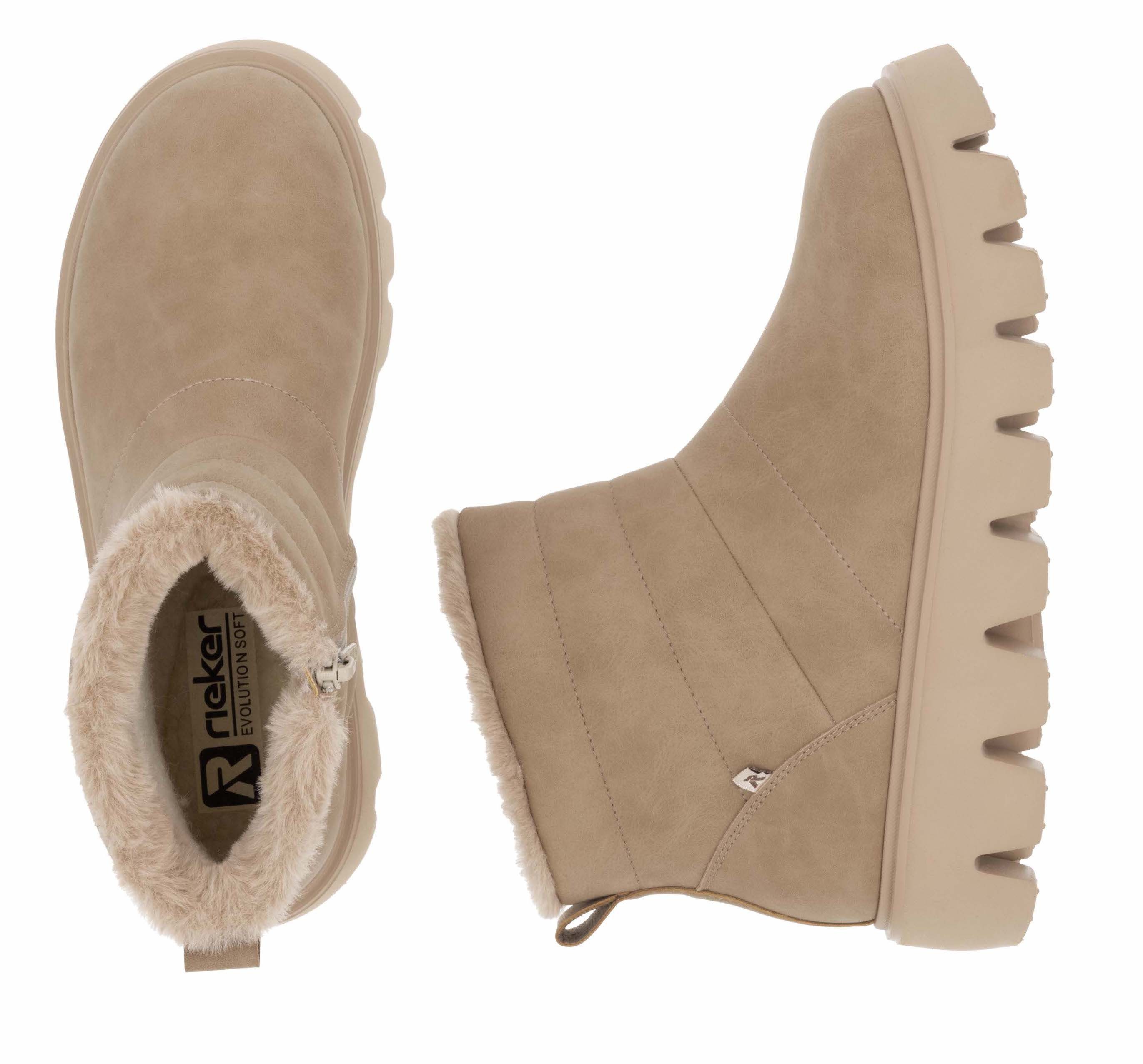 Rieker EVOLUTION Winterlaarzen , instappers, enkellaars met uitneembare zachte binnenzool