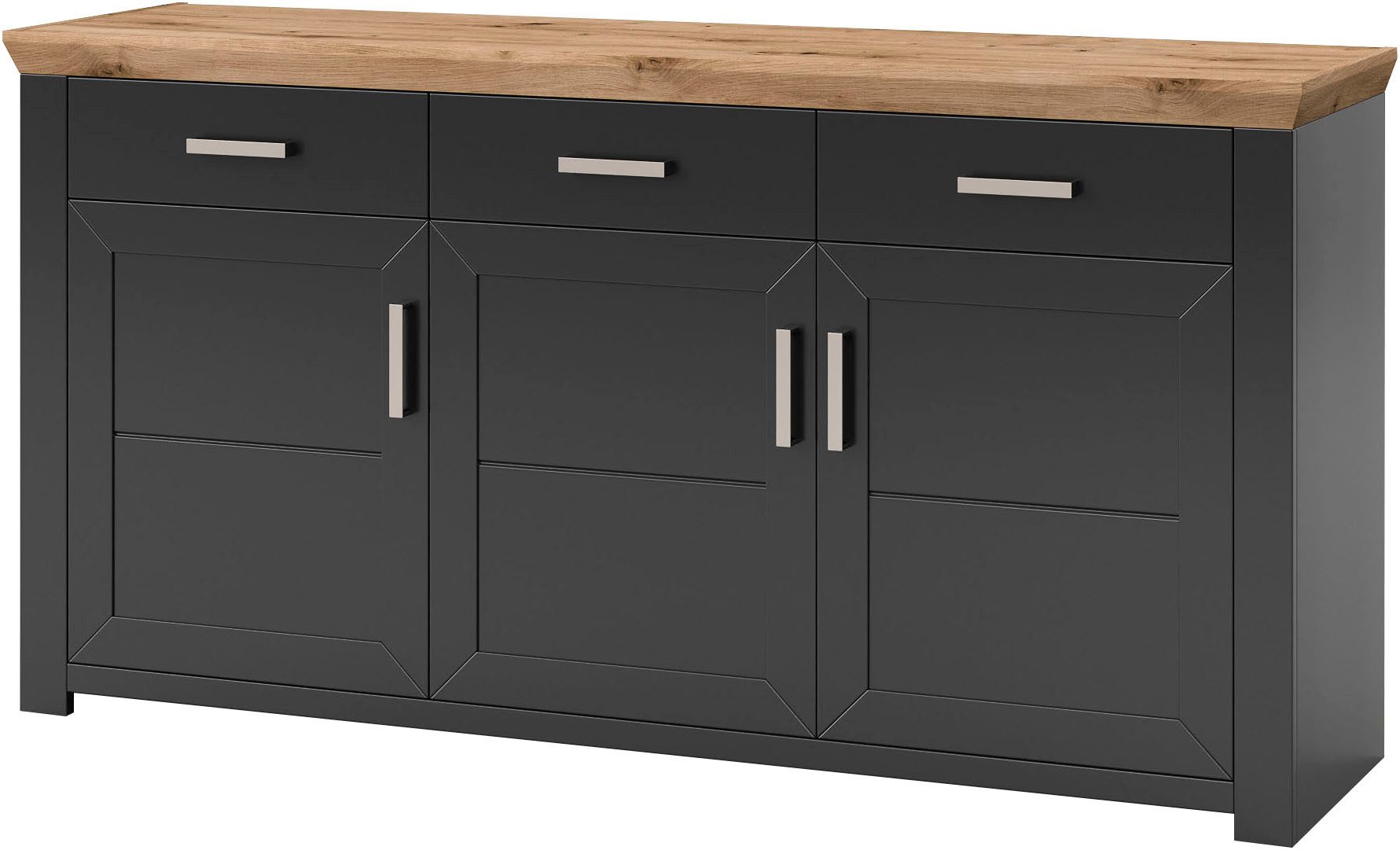 set one by Musterring Dressoir York Type 52, in 3 kleurvarianten, landhuisstijl, B 184 x H 95 cm