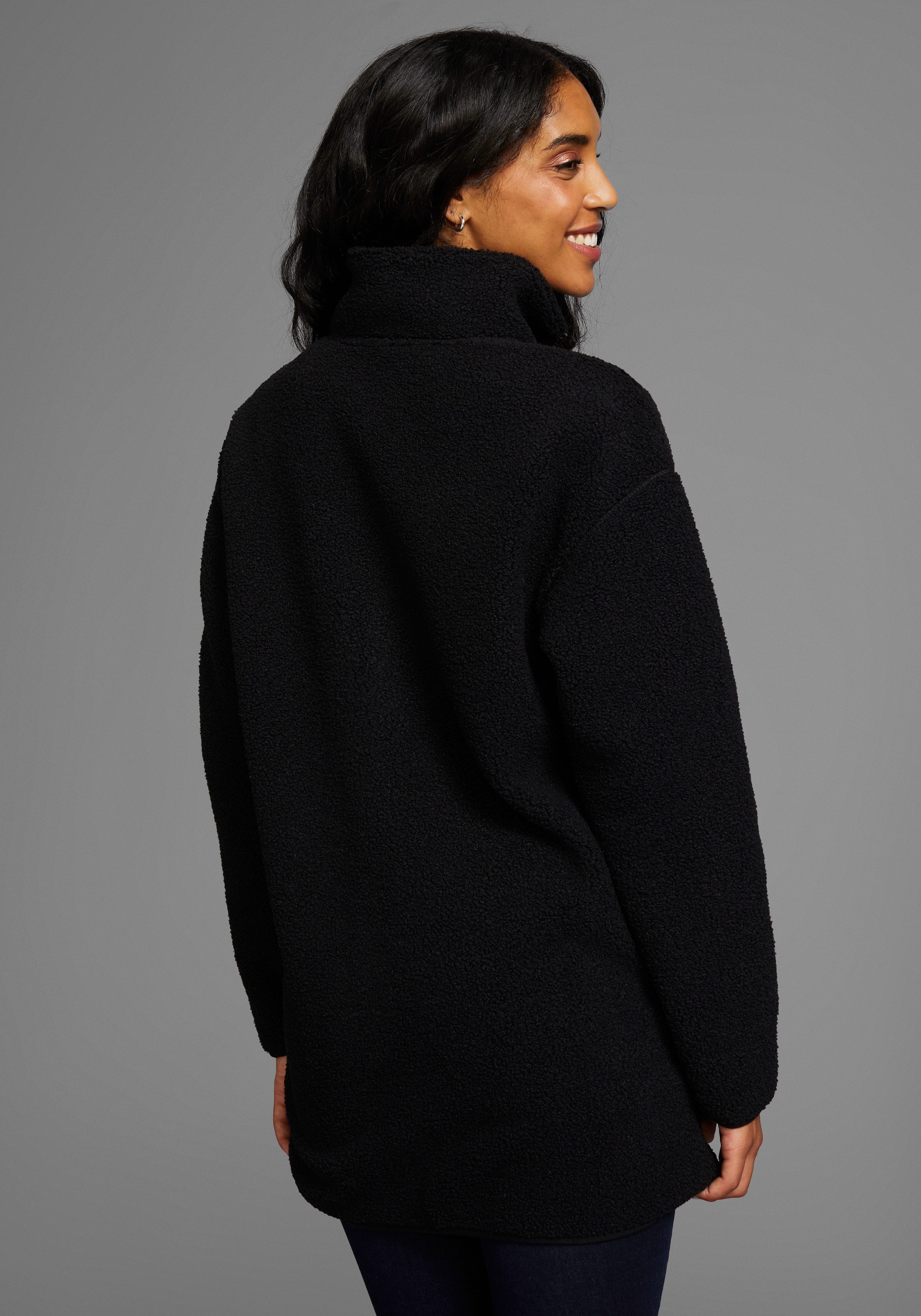Polarino Fleecejack van fleece ademend sneldrogend