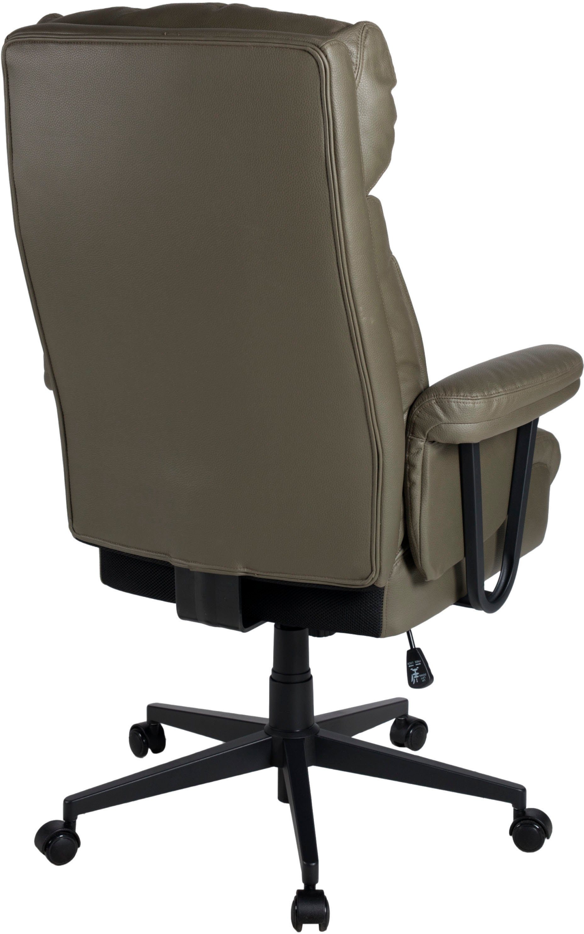 Duo Collection Bureaustoel Tiago XXL Belastbaar tot 150 kg, pocketveren kern in de zitting