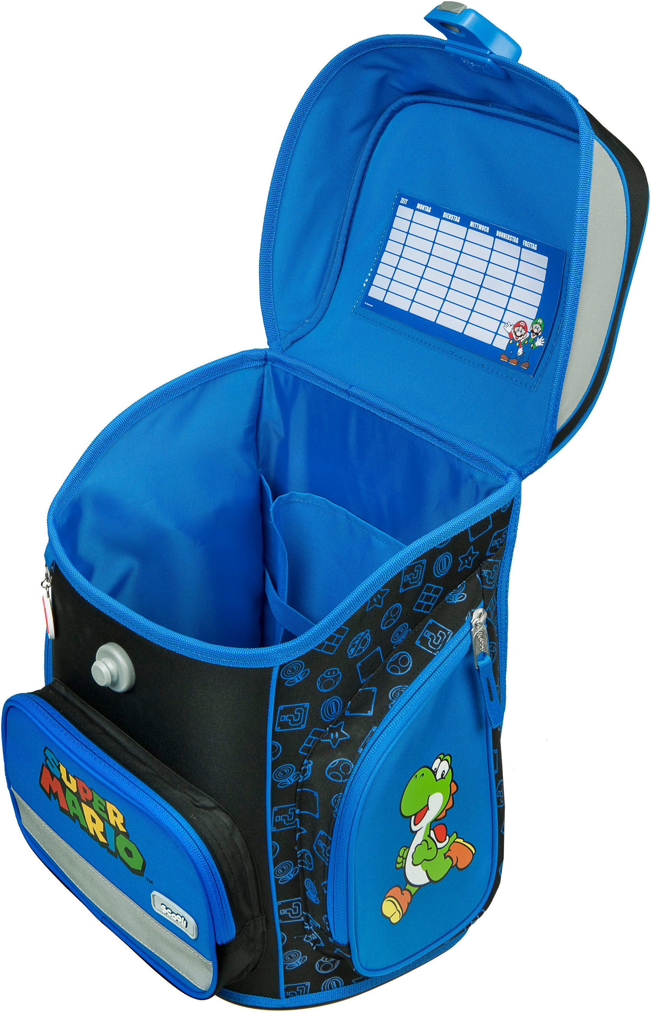Scooli Schooltas EasyFit, Super Mario (set, 5-delig)