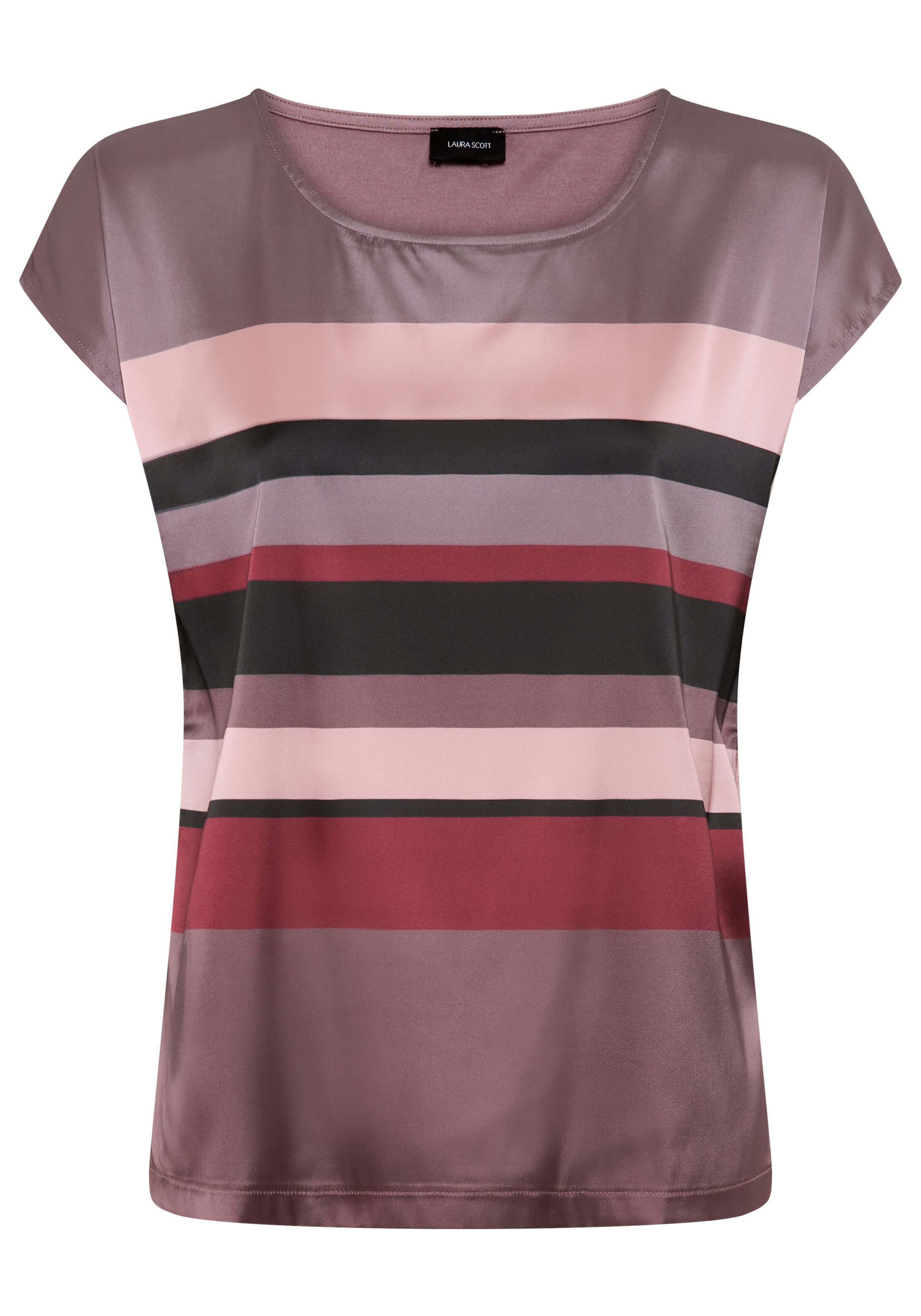Laura Scott Shirtblouse in modieus streepdesign - nieuwe kleuren