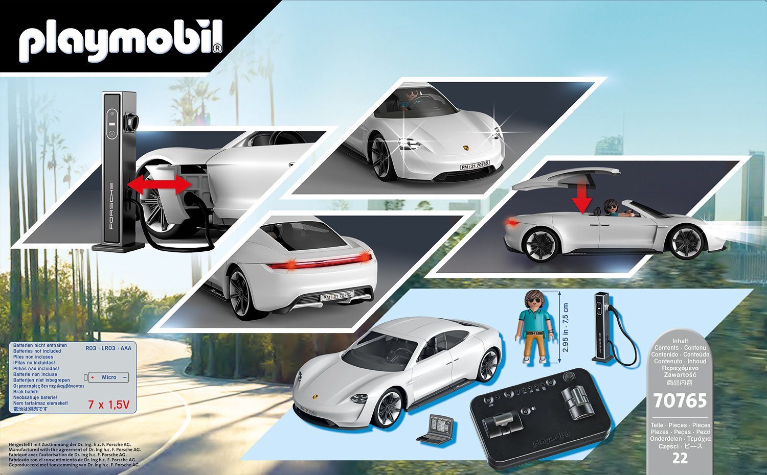 Playmobil® Constructie-speelset Porsche Mission E (70765), Porsche (22-delig)
