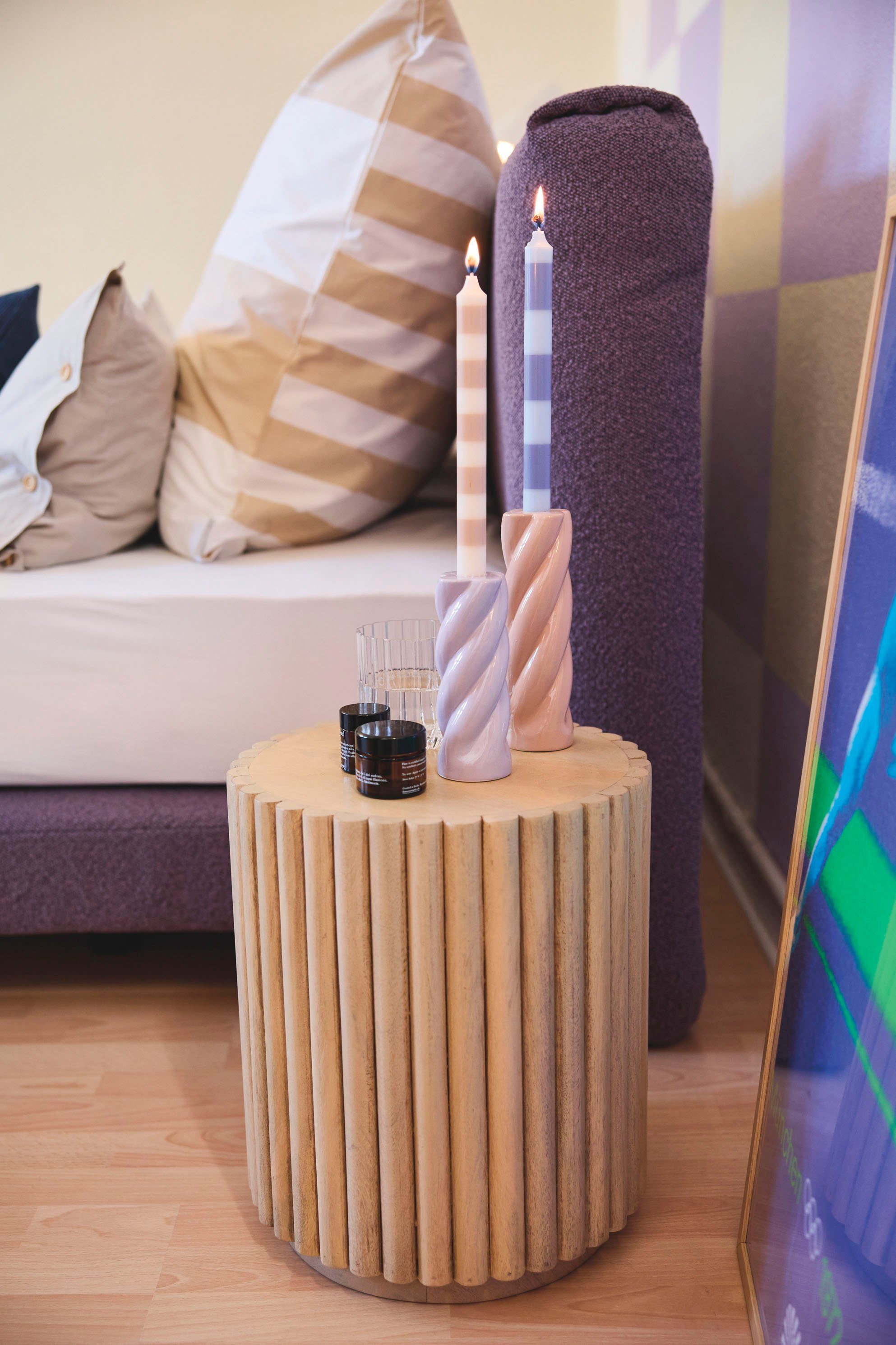 TOM TAILOR HOME Bijzettafel Ripped in extravagante ribbel-look