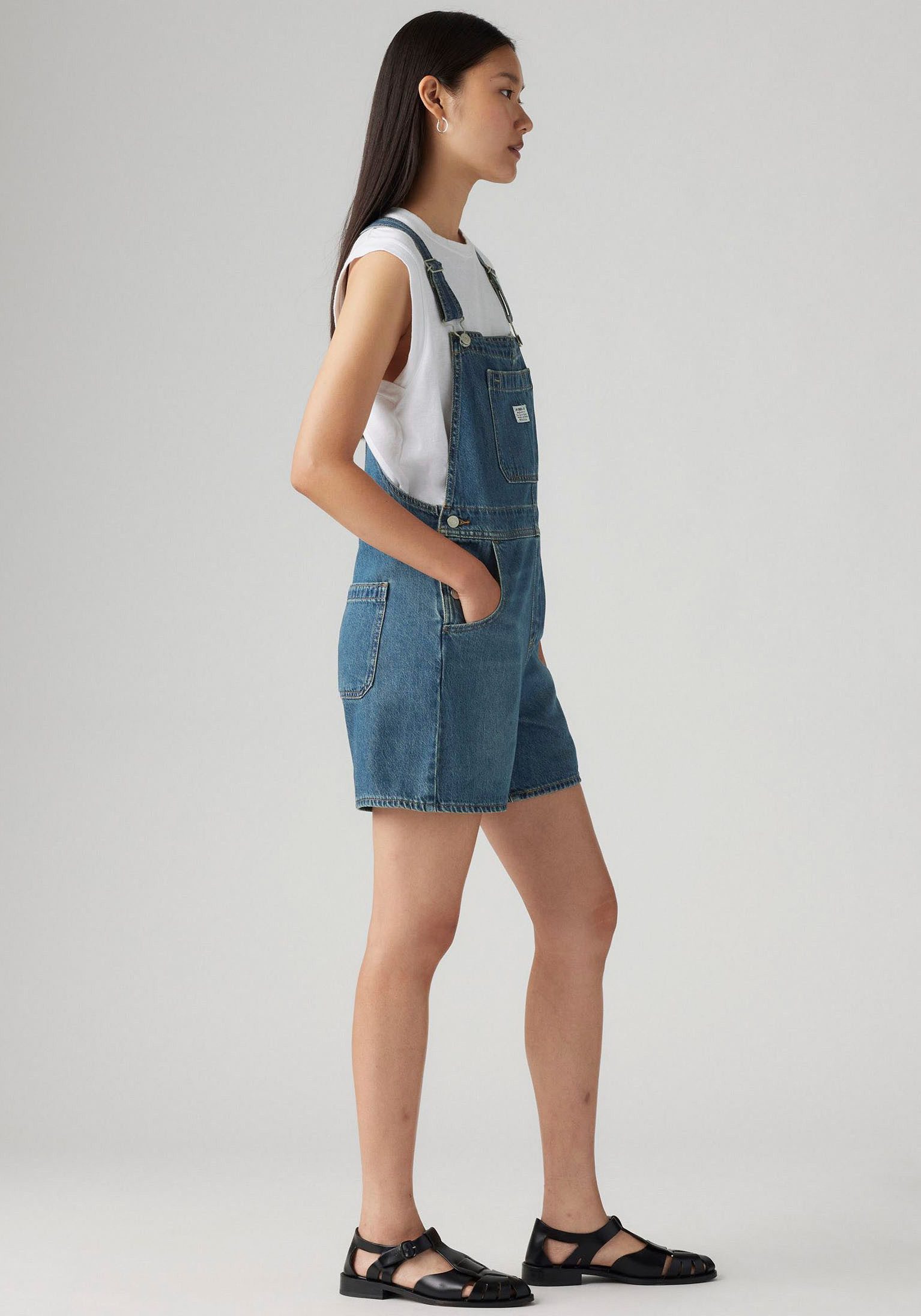 Levi's® Tuinbroek UTILITY SHORTALL in five-pocketsstijl