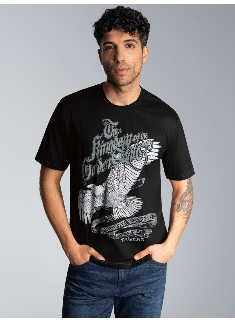 Trigema T-shirt met grote adelaar print (1-delig)