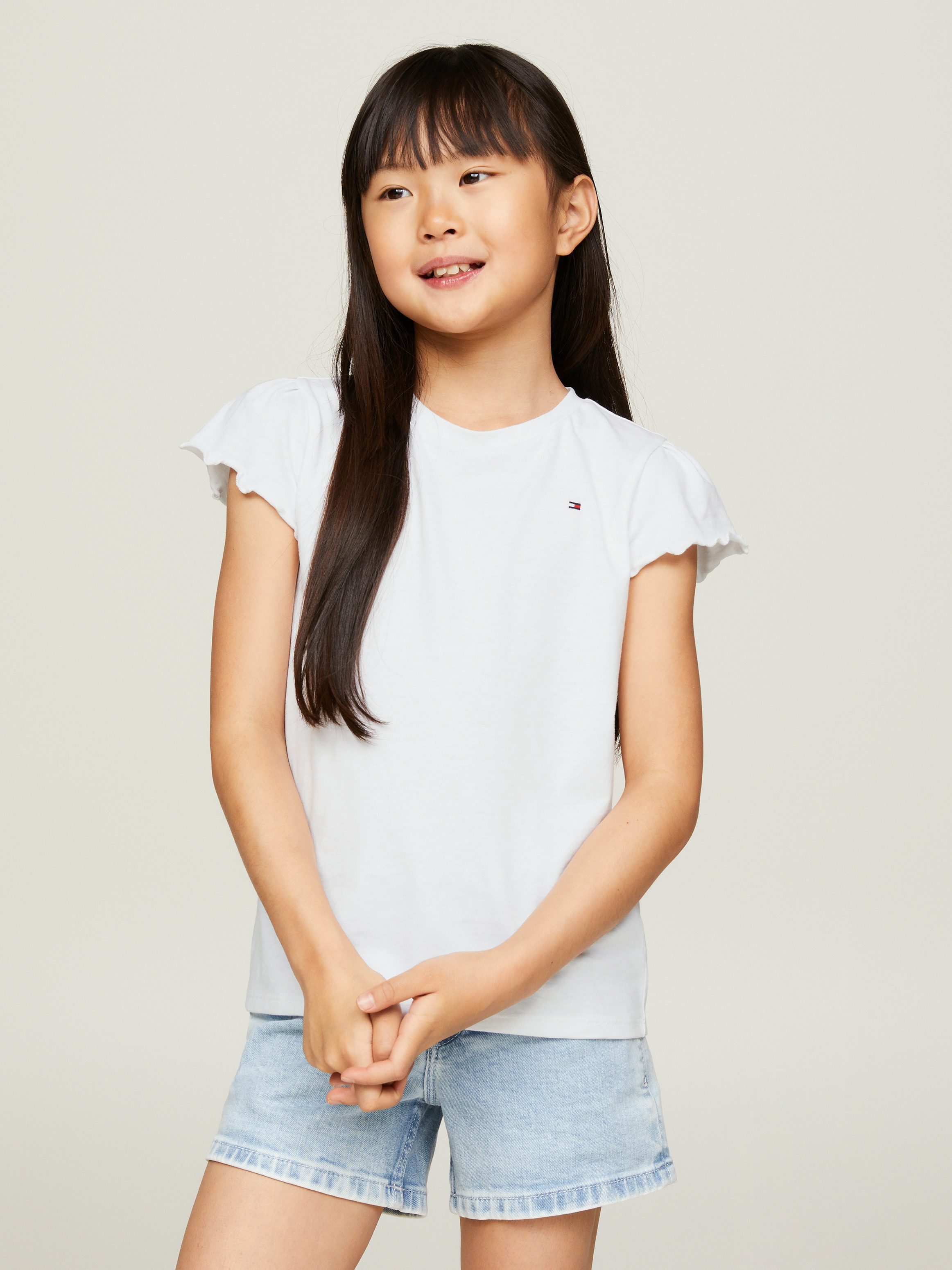 Tommy Hilfiger T-shirt ESSENTIAL RUFFLE SLEEVE TOP