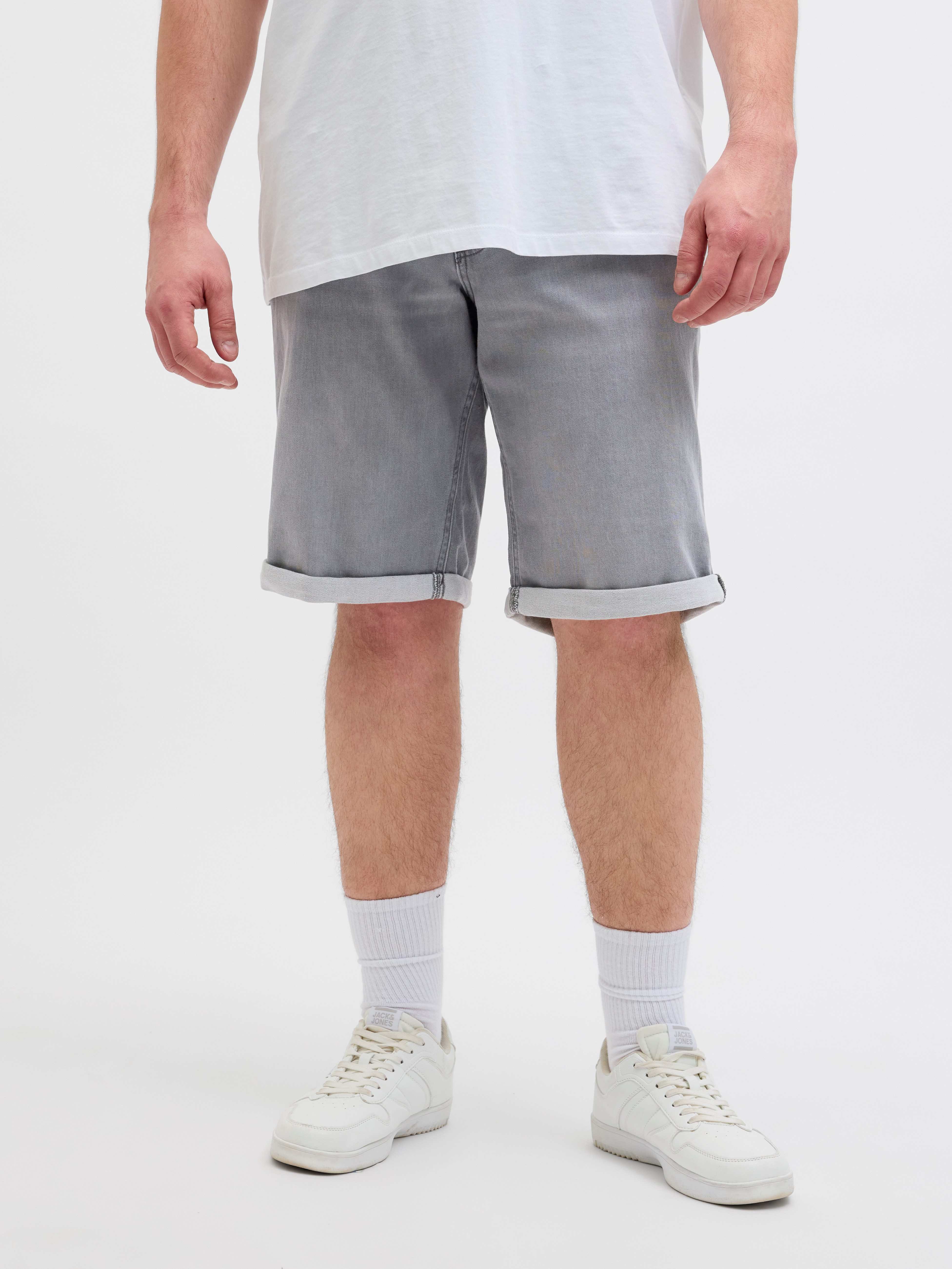 Jack & Jones PlusSize Short JJIRICK JJICON I.K. SHOR heren bermuda broeken maat 42 grijs