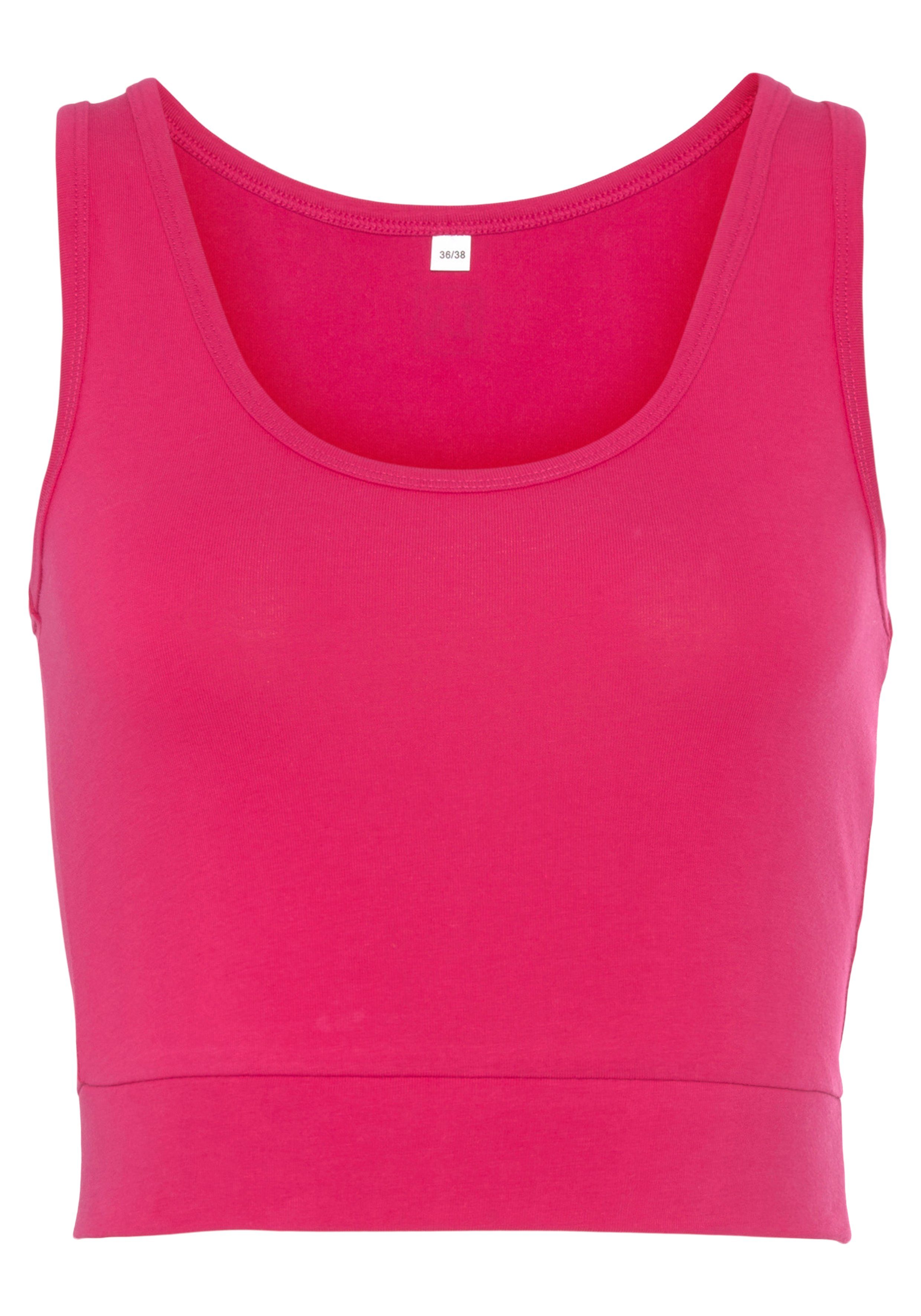 active by Lascana Sporttop Crop-top met brede bandjes