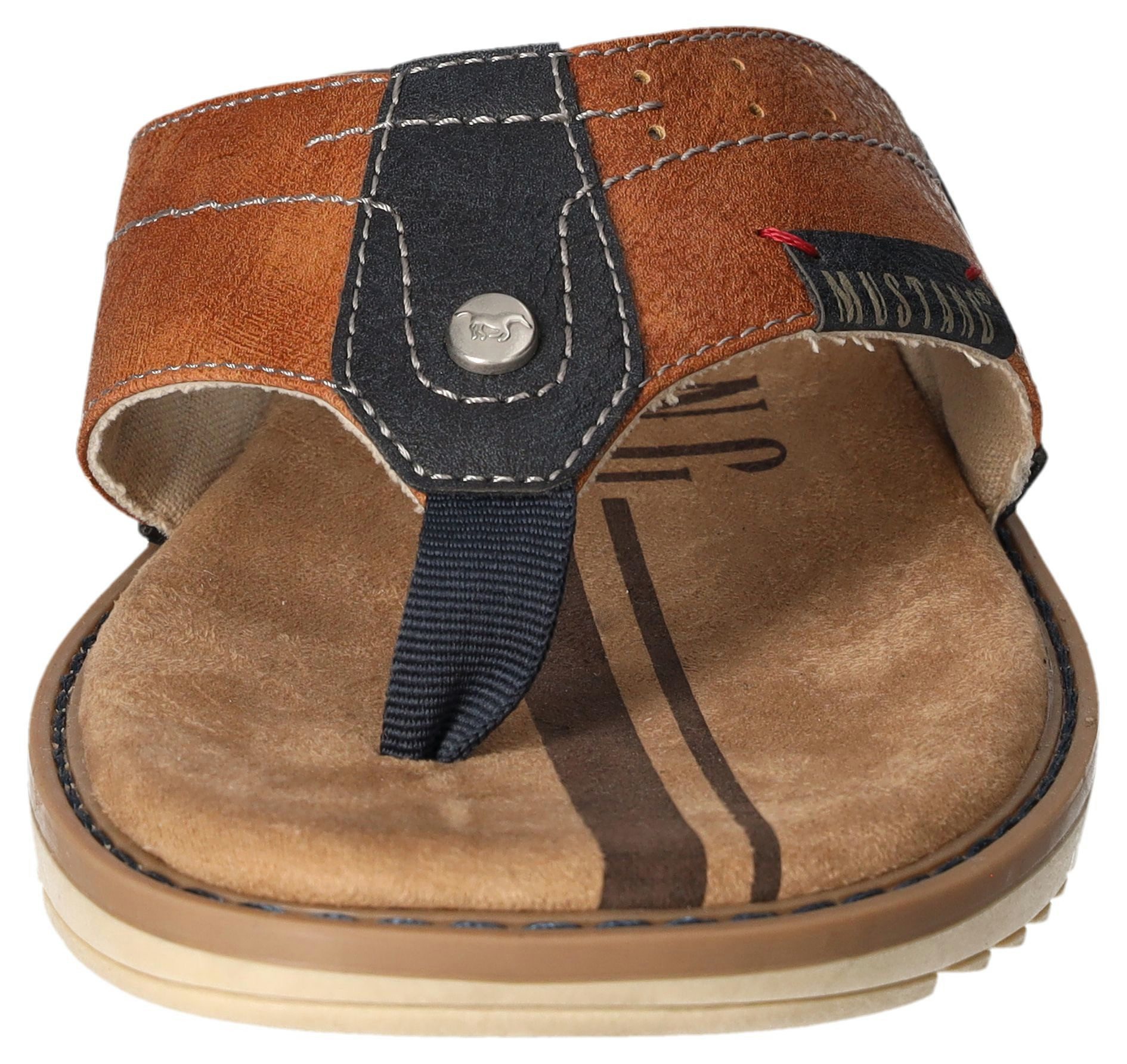 Mustang Shoes Teenslippers , zomerschoen, slippers, poolslides, badschoen, stijlvolle kleurcombinatie