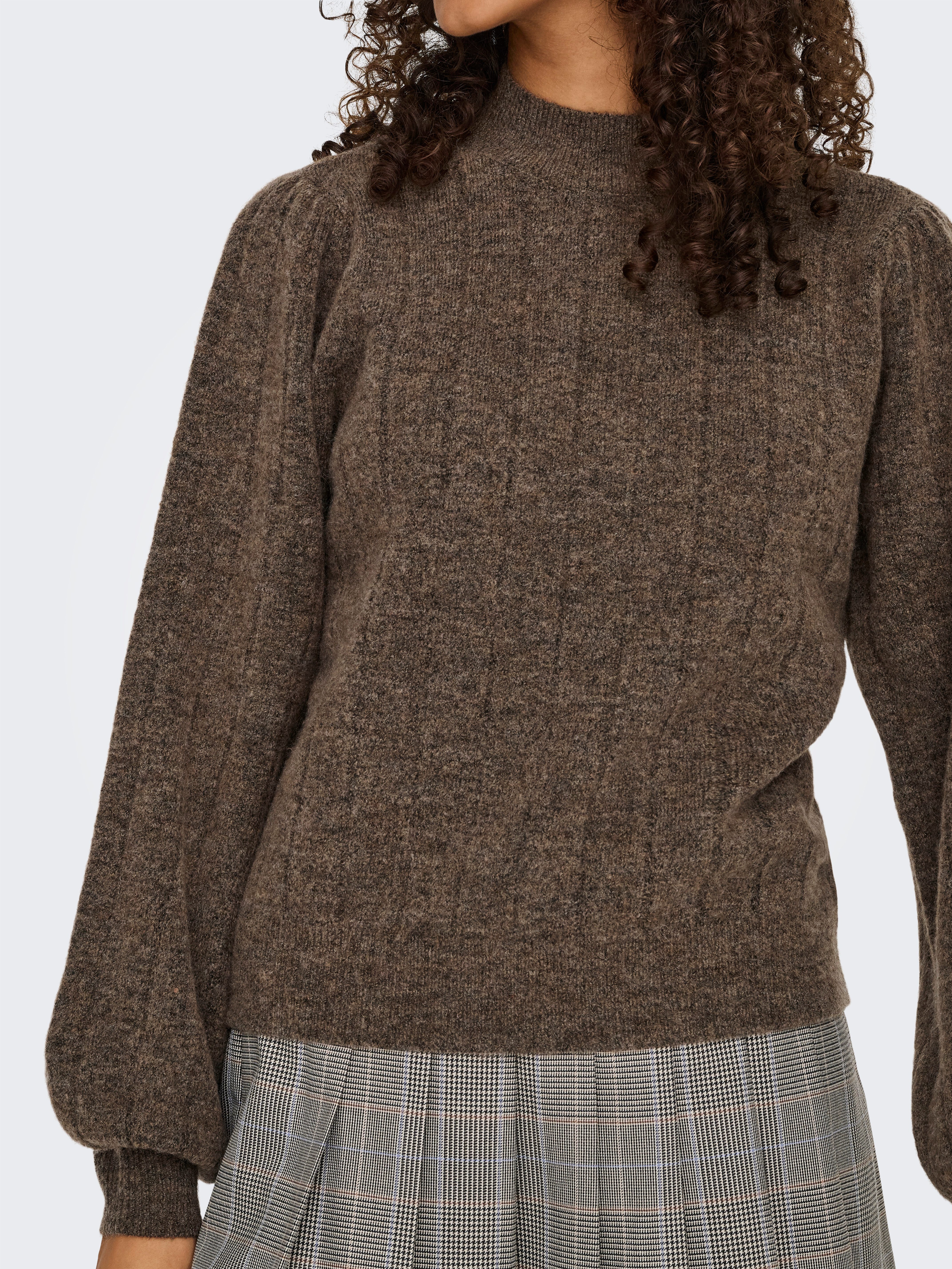 Only Gebreide trui ONLFIRENZE LS HIGHNECK PULLOVER KNT NCA