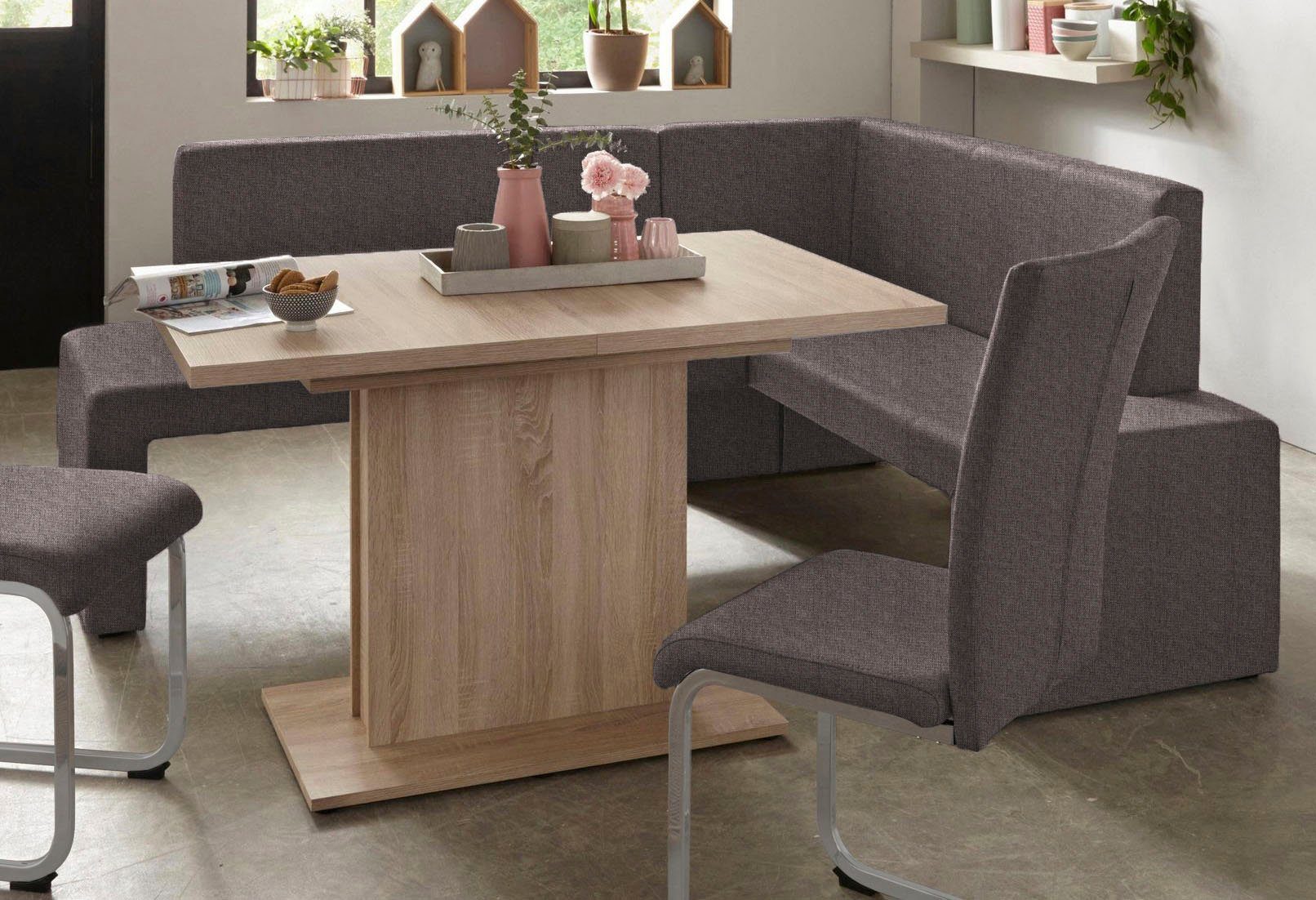 Home affaire Vrijdragende stoel Alex Stoel belastbaar tot 120 kg, frame in chroom-look (set, 2 stuks)