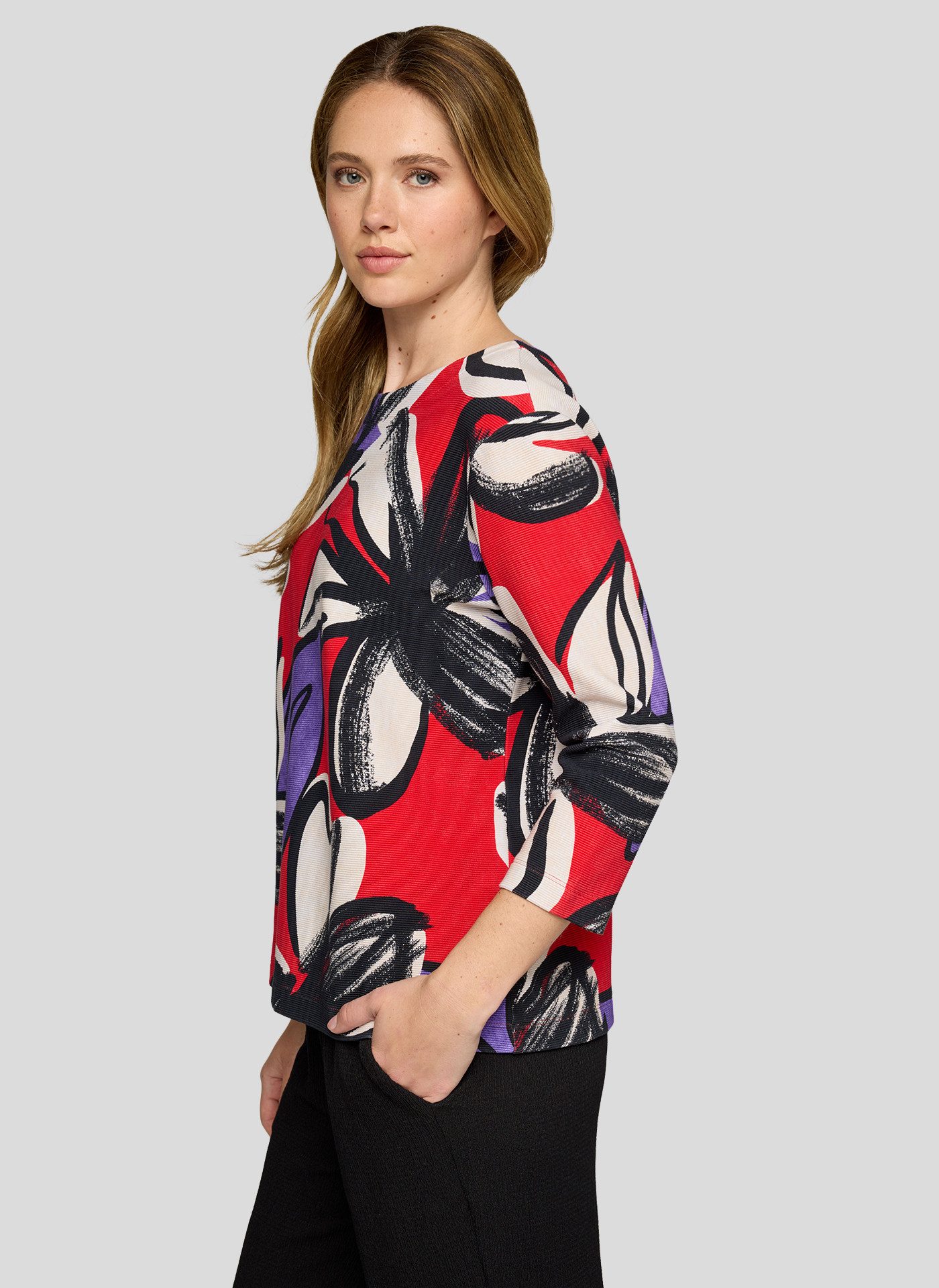 Rabe Shirt met 3/4 mouwen met print all-over