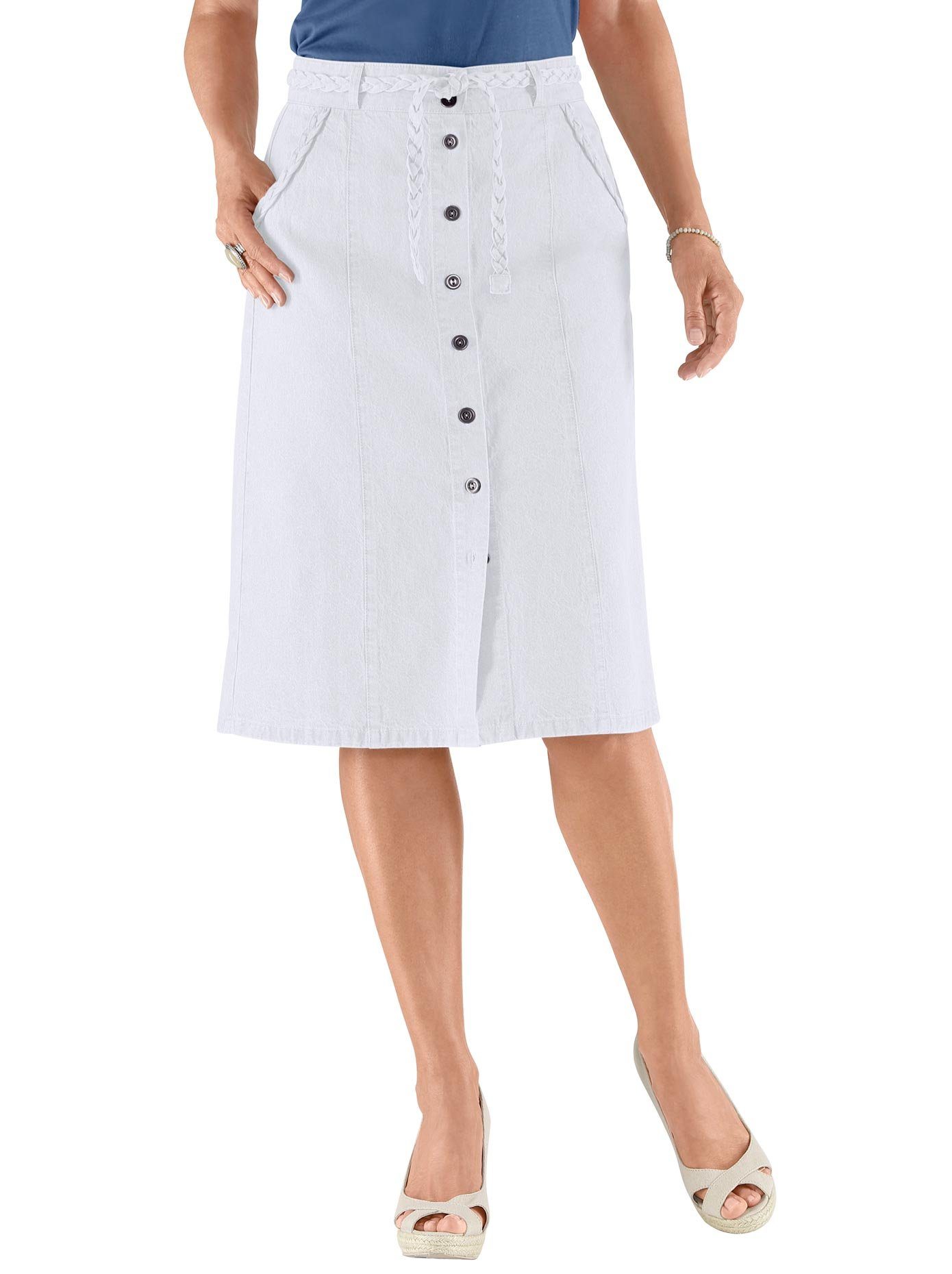 Witte jeansrok online dames