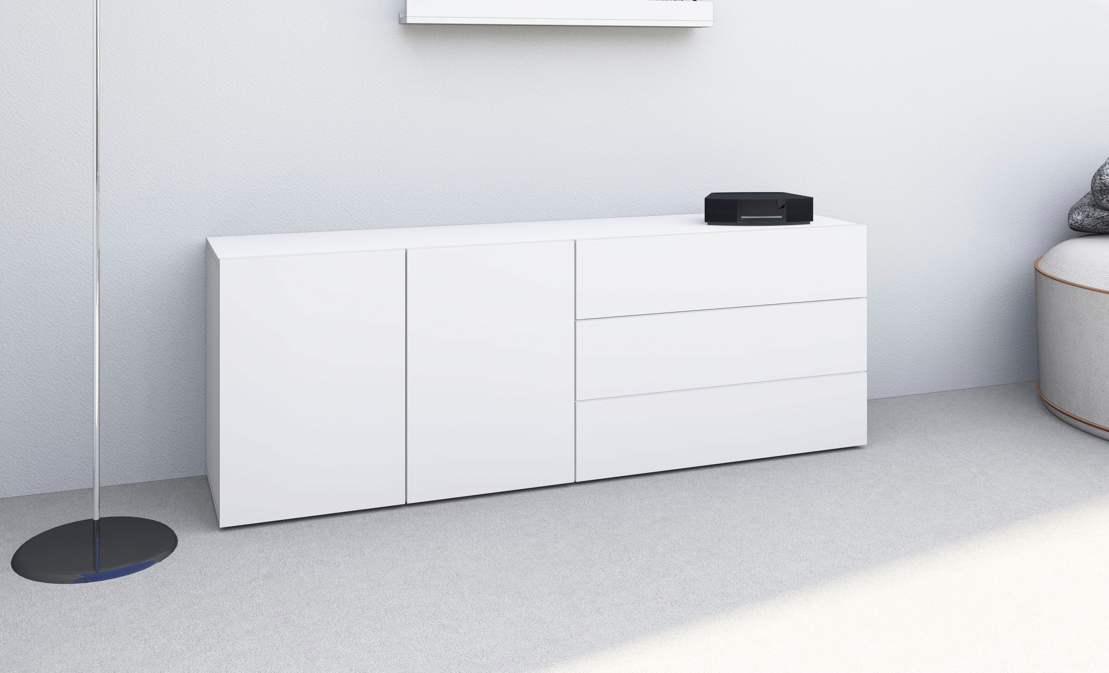 borchardt Möbel Dressoir Sophia Breedte 152 cm, staand en hangend te monteren