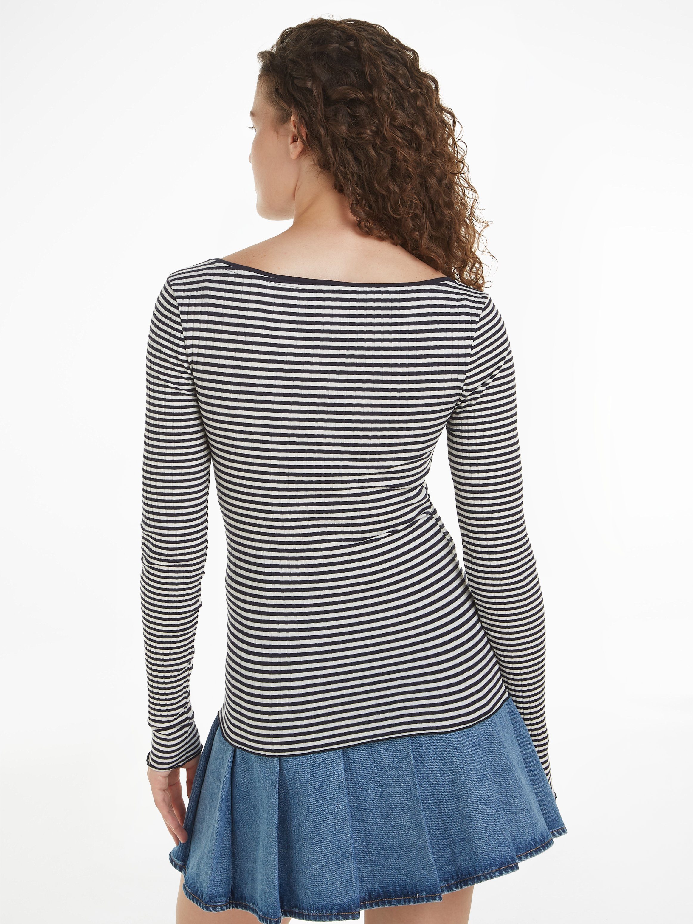 Tommy Hilfiger Shirt met lange mouwen met gestreept patroon