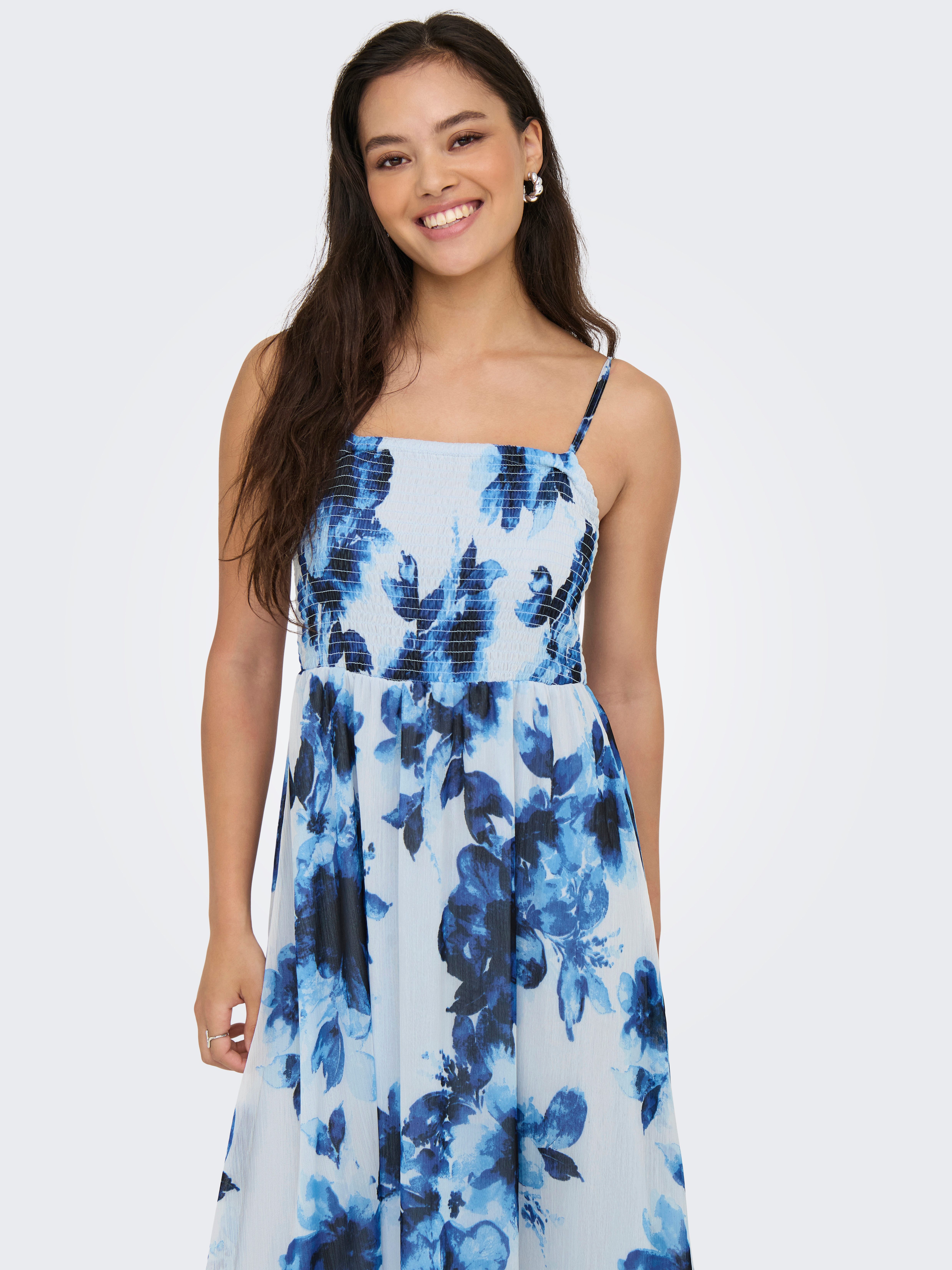 Only Maxi-jurk ONLELENA VIKKI LIFE STRAP ANK DRESS WVN