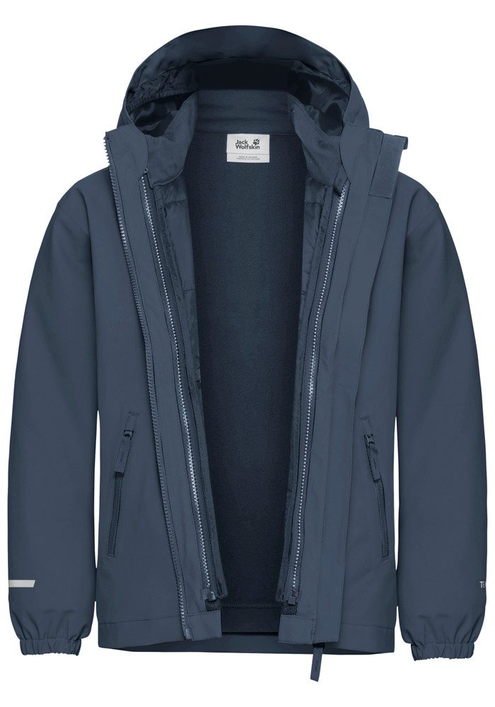 Jack Wolfskin Functioneel 3-in-1-jack HYBRID 3IN1 JACKET K