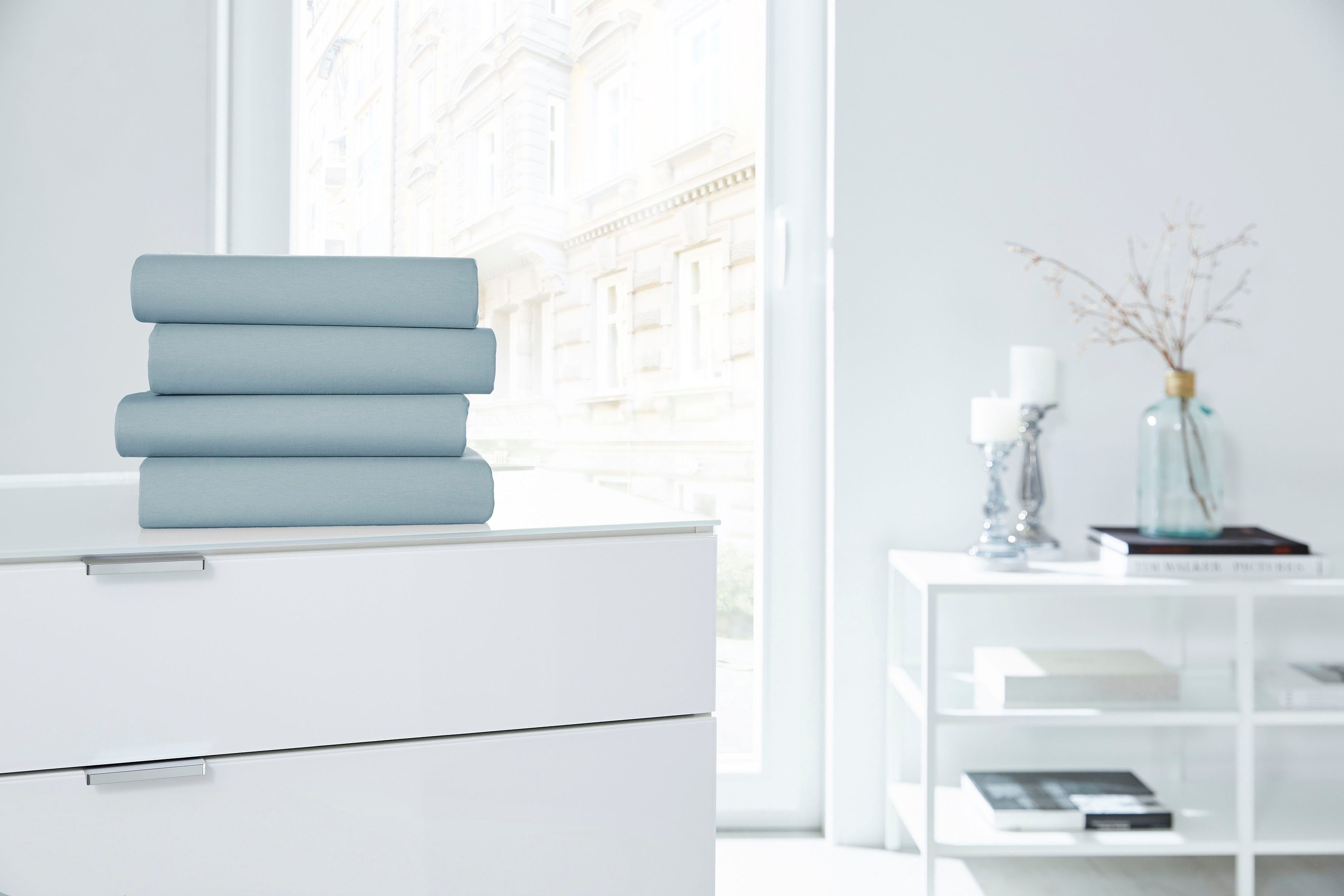 Primera Hoeslaken Elastaan-getwijnd jersey topmatras Van 95% gekamd katoen en 5% elastaan (1 stuk)